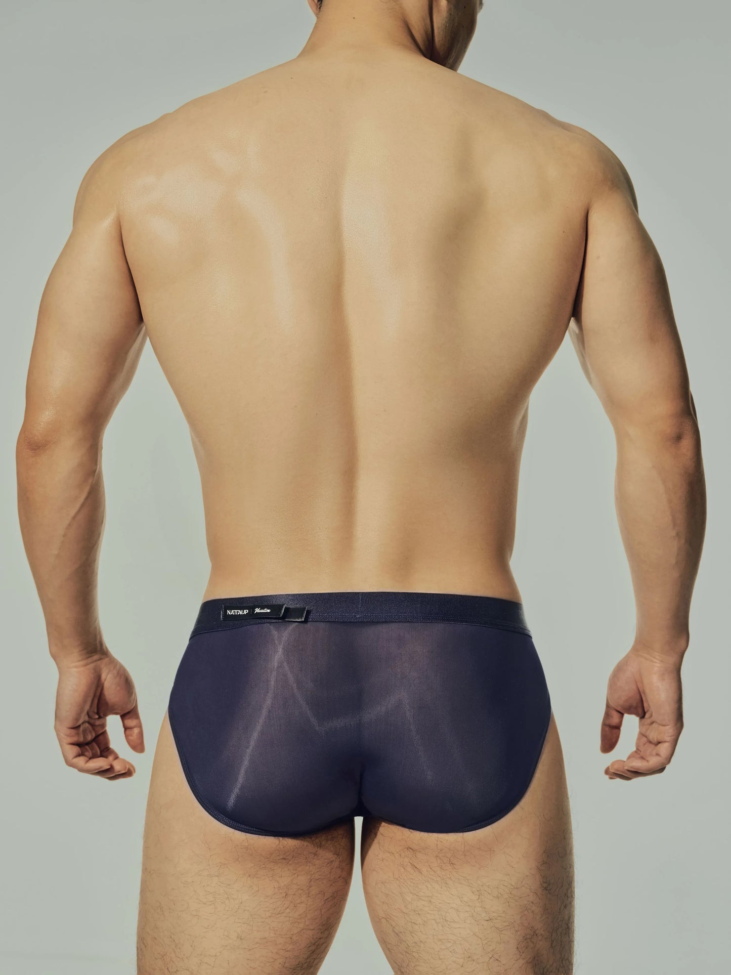 Ice Silk High-Cut Brief Purple+Dusk Grey
