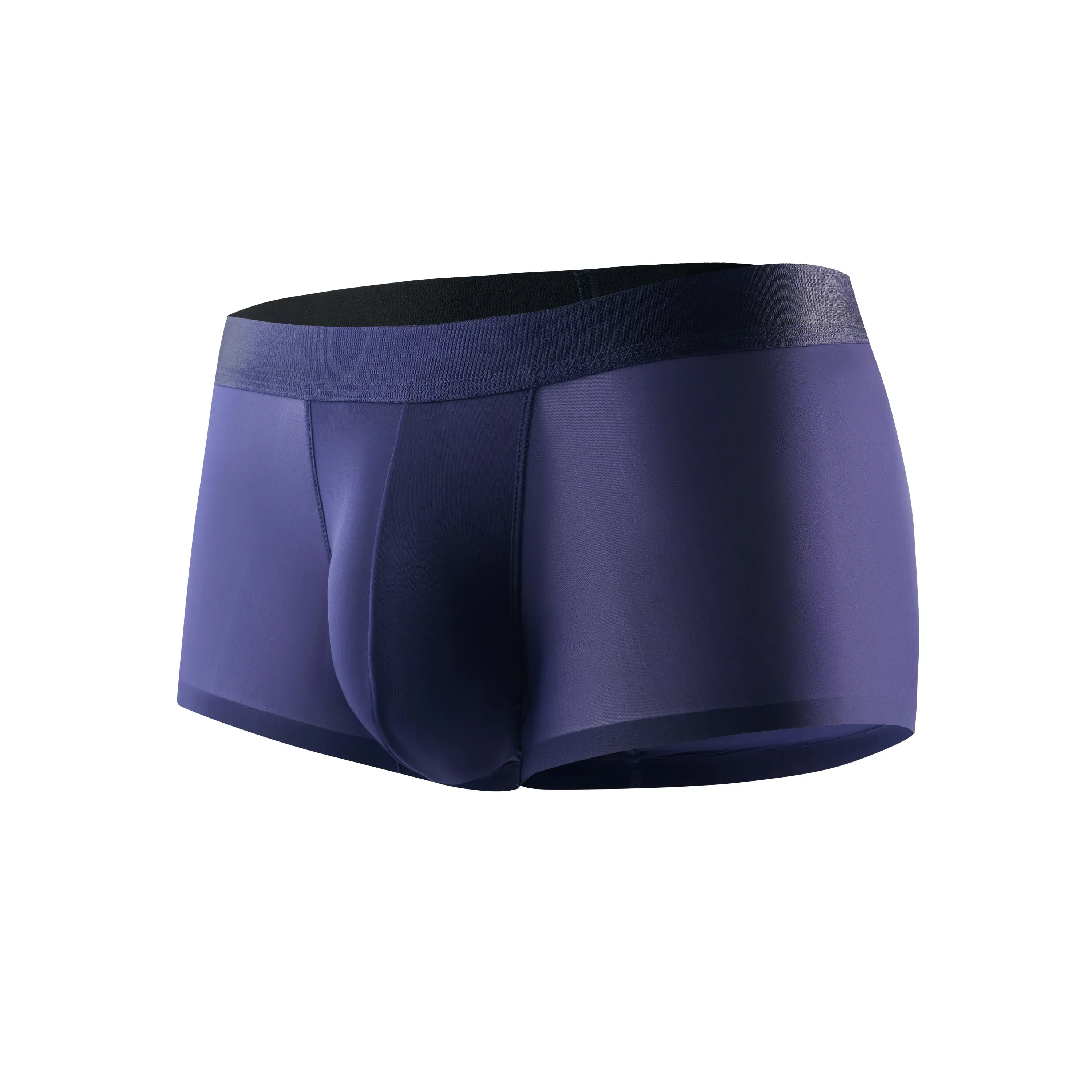 Ice Silk Low-Rise Trunk (Purple+Dusk Grey)