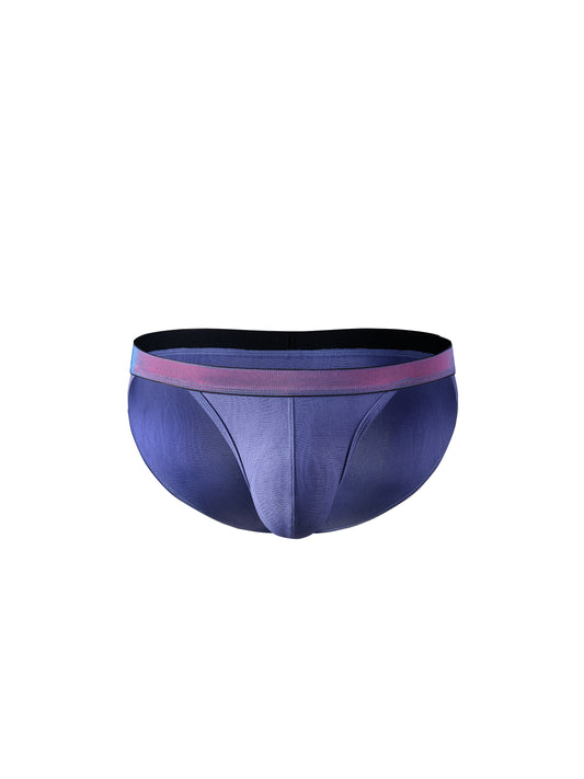 Iridescent Water-Ripple High-Cut Strap Brief