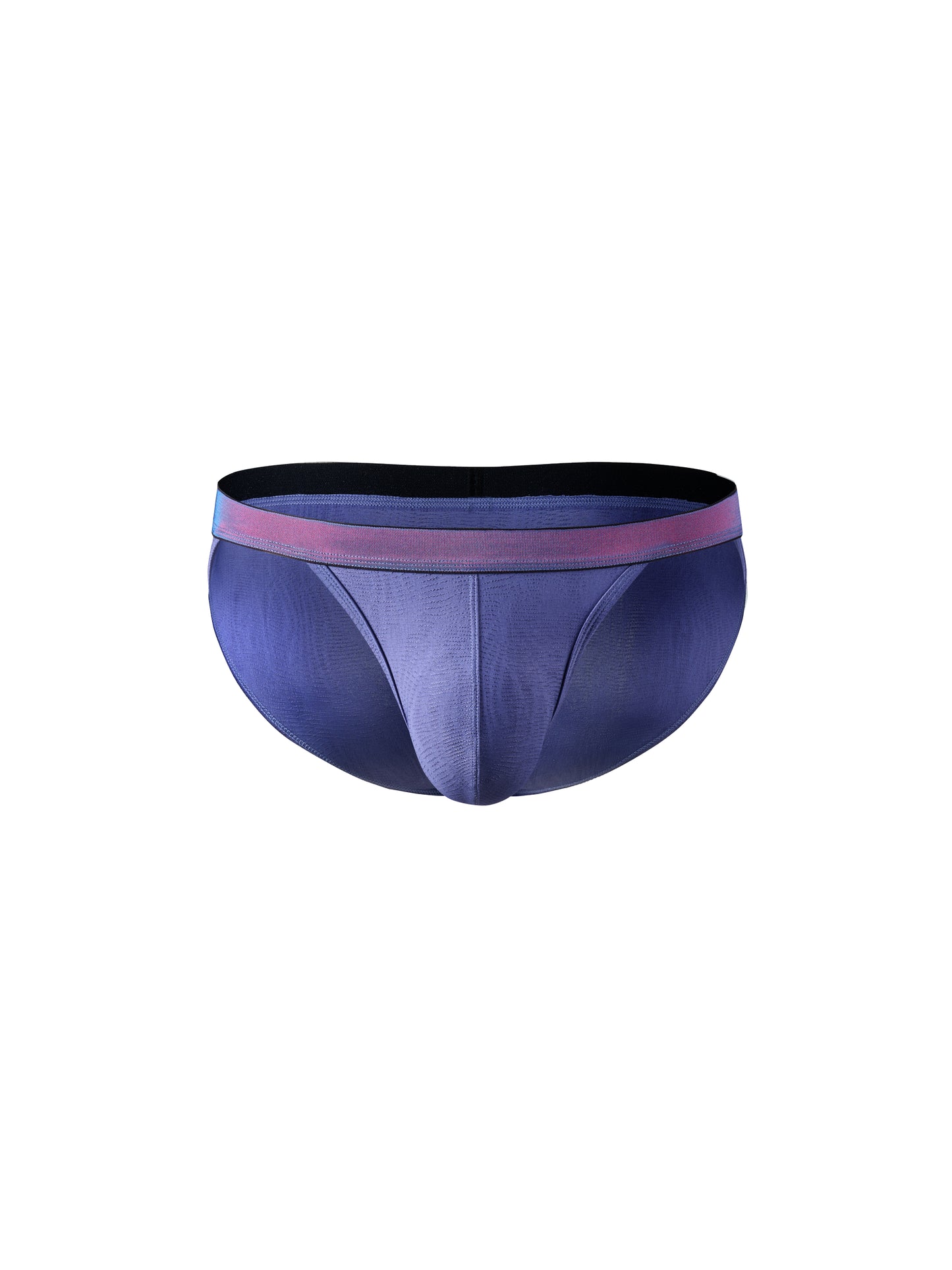 Iridescent Water-Ripple High-Cut Strap Brief