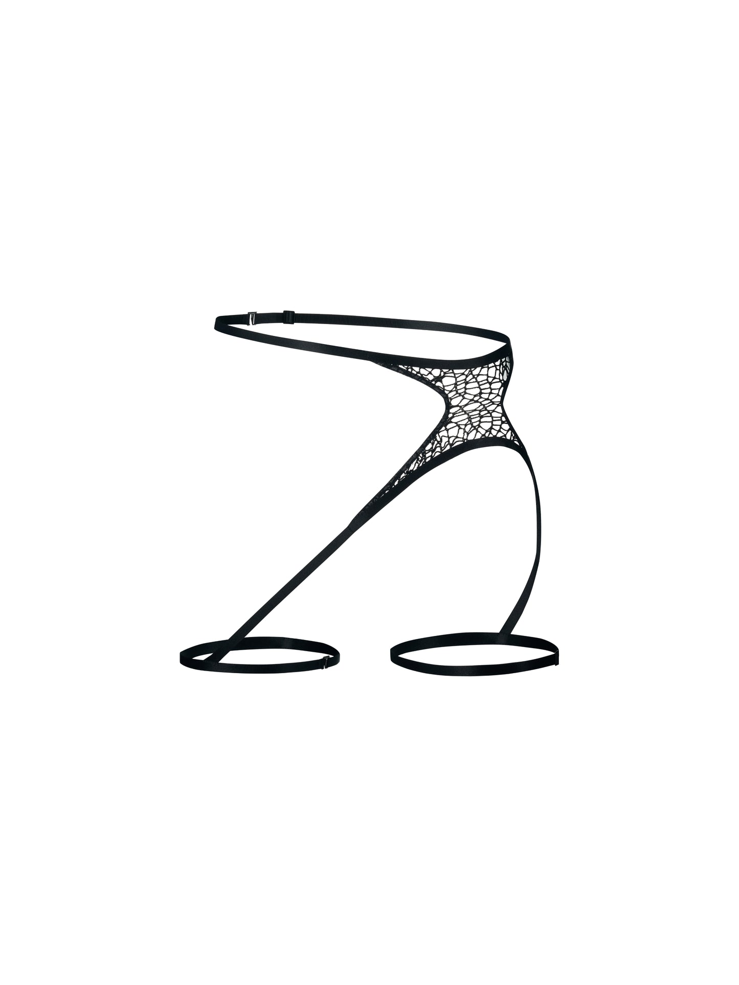 Irregular Fishnet Leg Harness