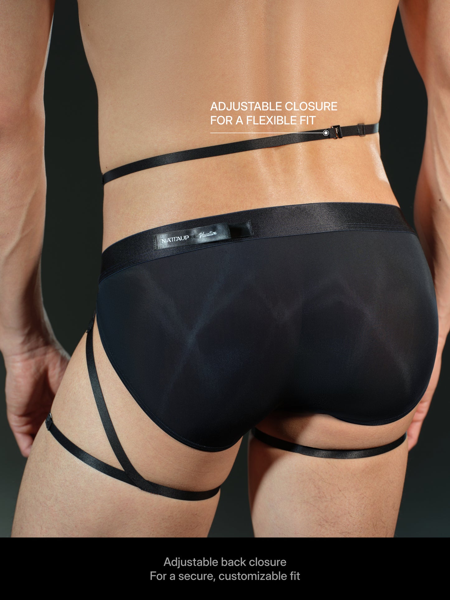 Irregular Fishnet Leg Harness
