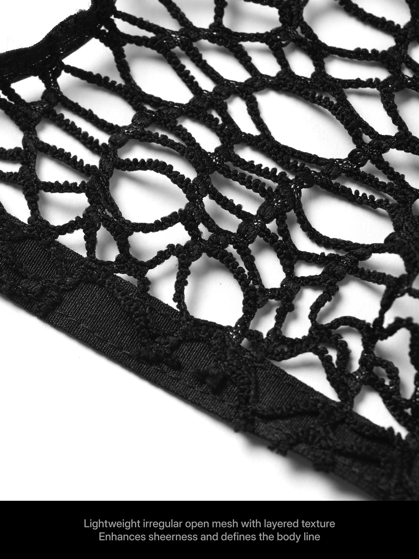 Irregular Fishnet Leg Harness