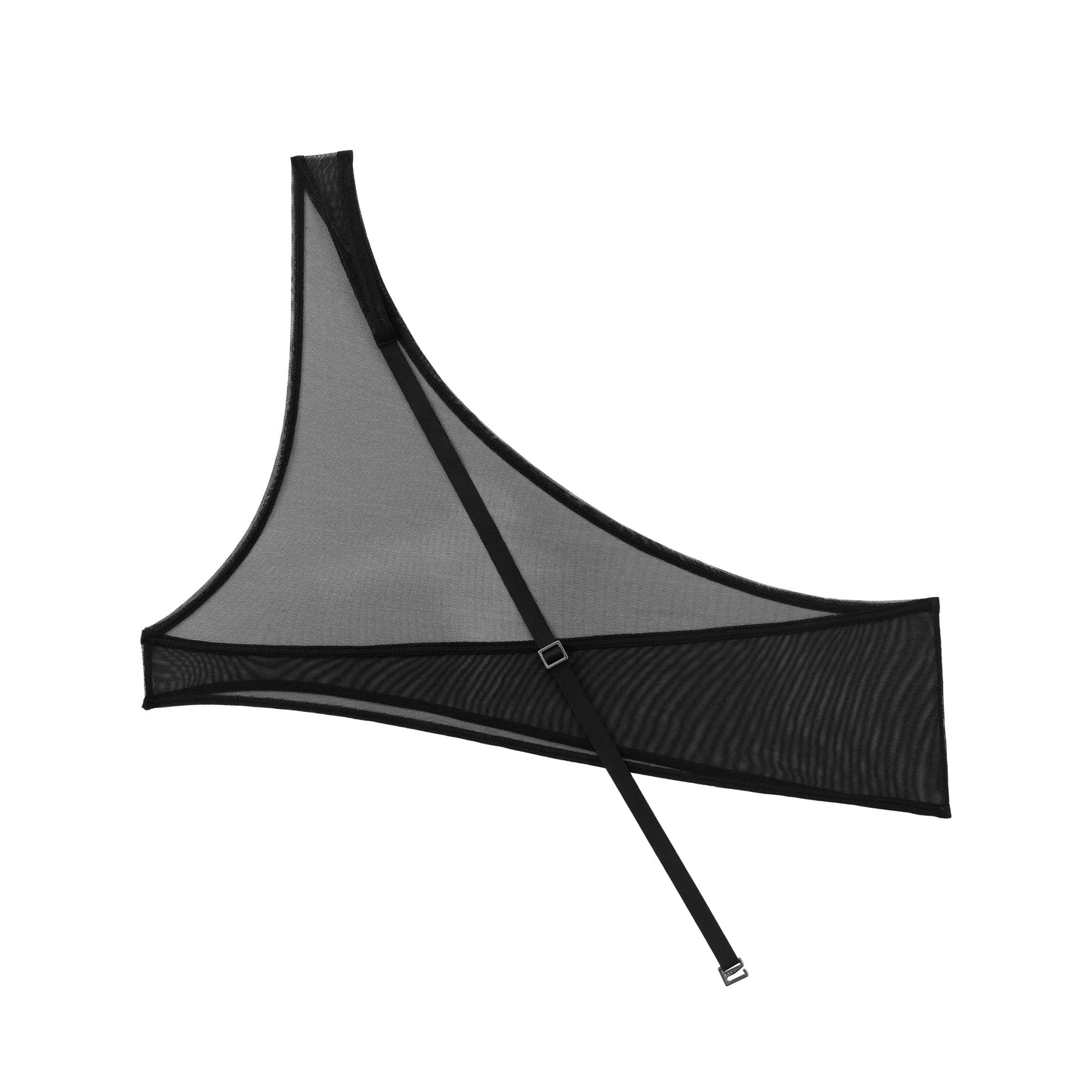 Jockstrap & Lustrous Mesh Asymmetric Shoulder Accessory