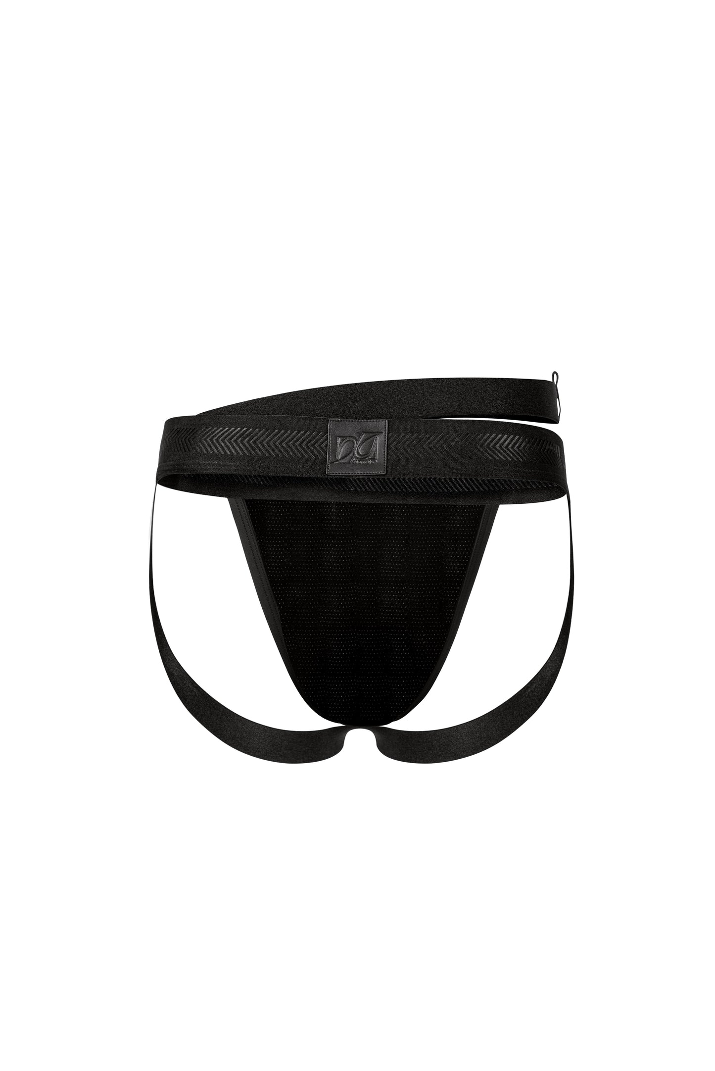 Jockstrap & Lustrous Mesh Asymmetric Shoulder Accessory