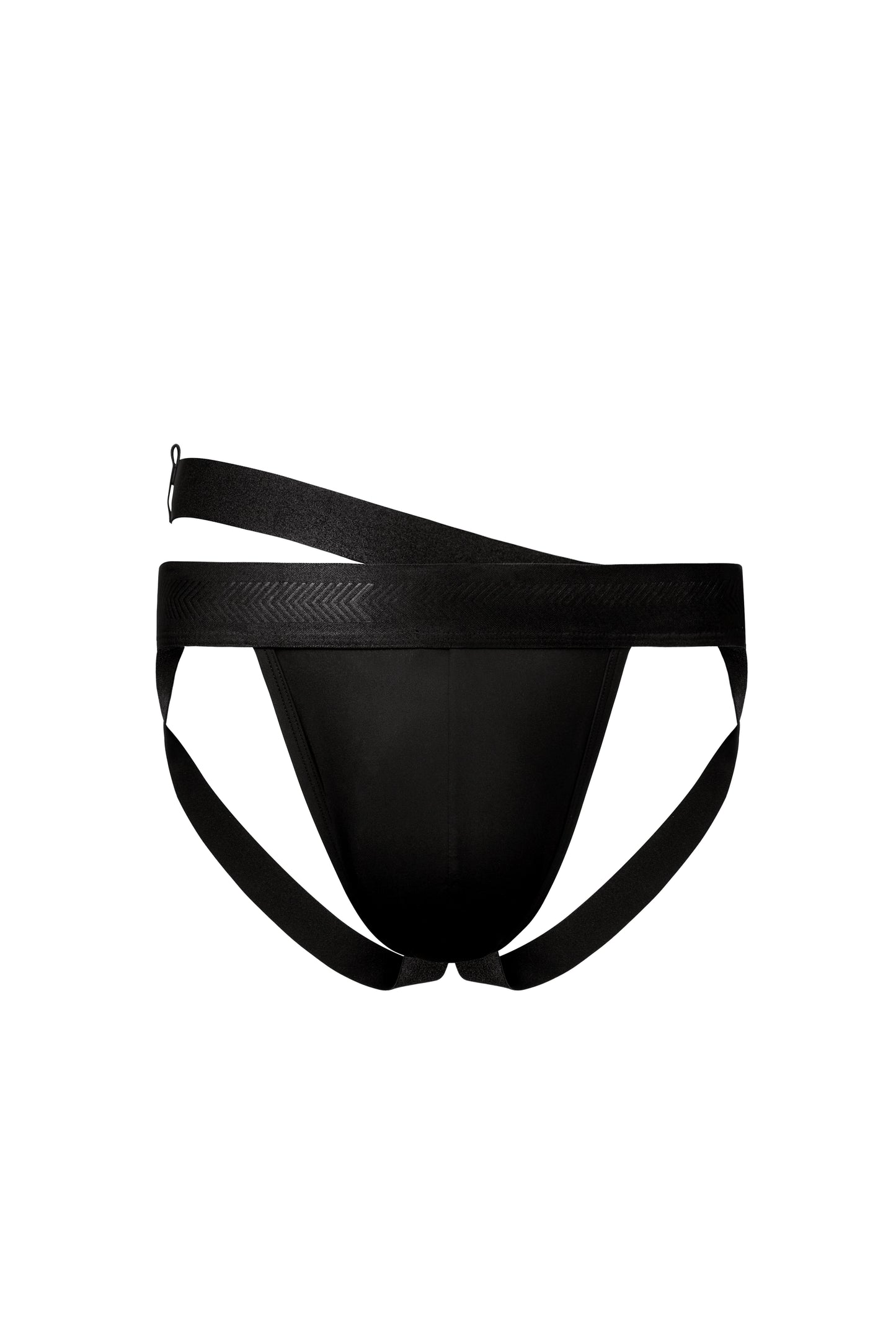 Jockstrap & Lustrous Mesh Asymmetric Shoulder Accessory