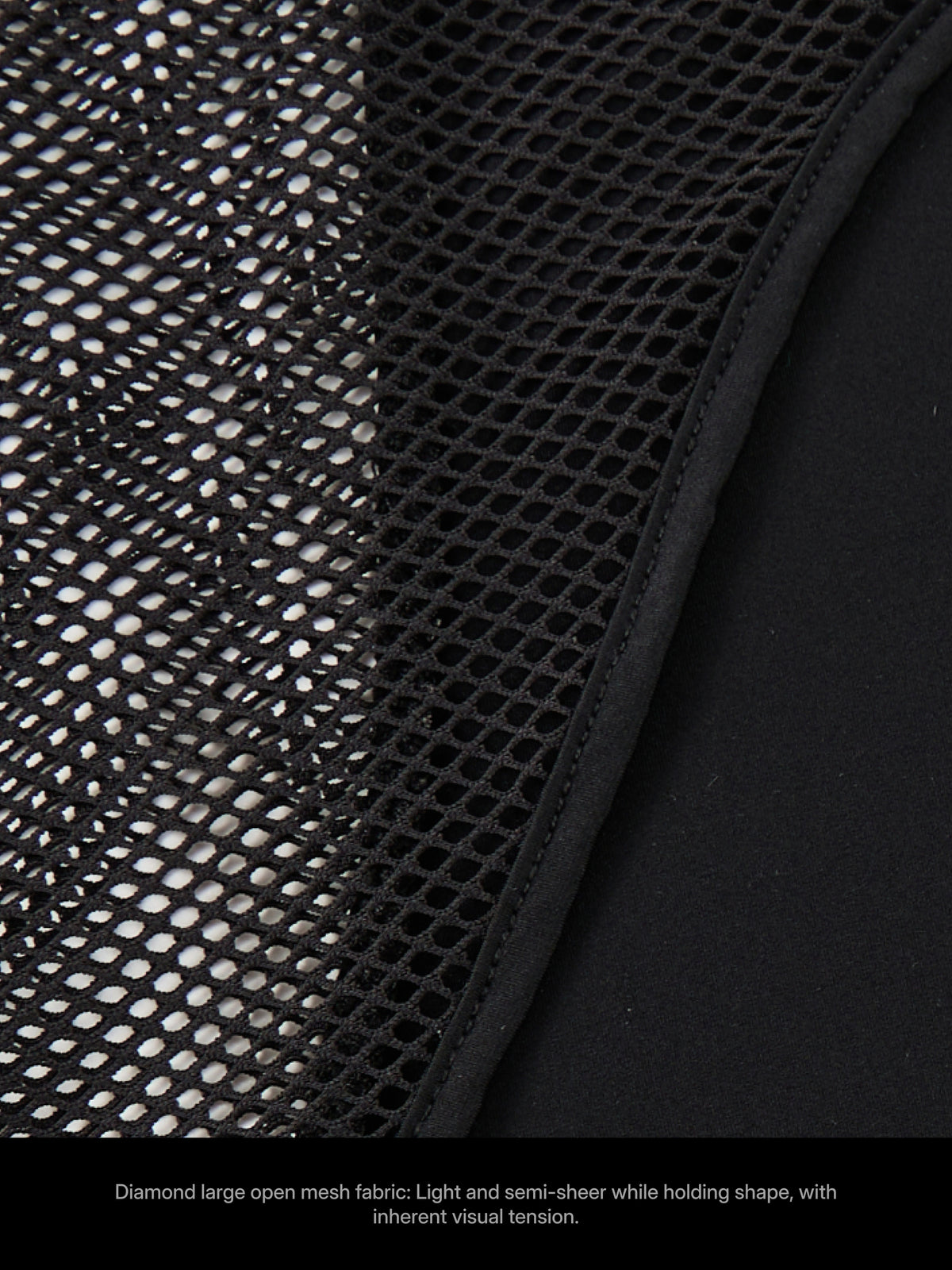 Large Mesh Paneled Tank Top
