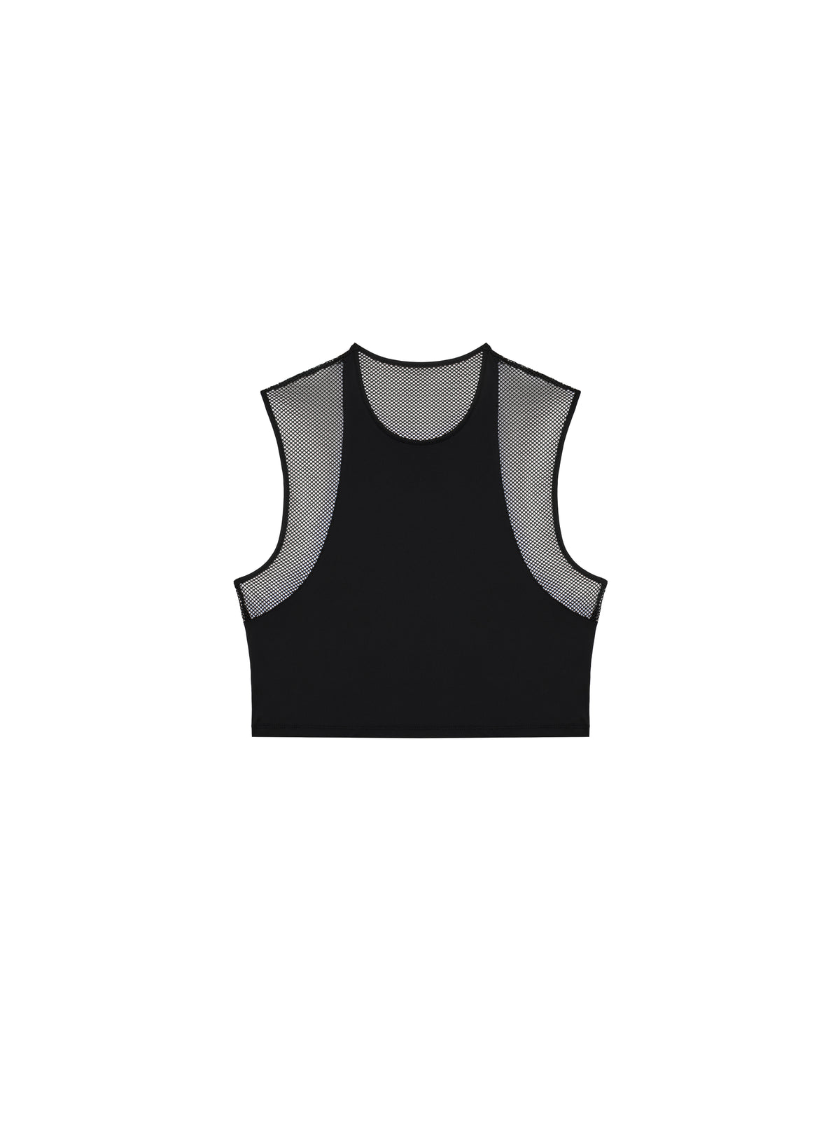 Large Mesh Paneled Tank Top