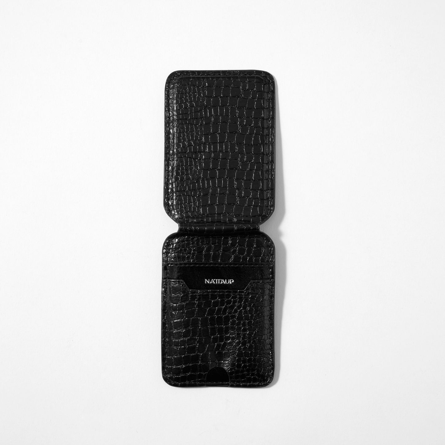 Lizard-Print Card Holder