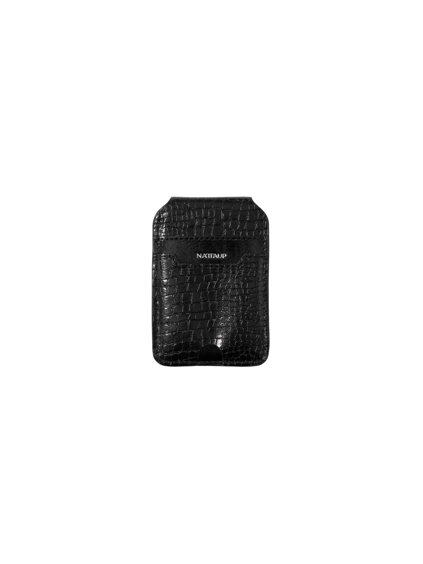 Lizard-Print Card Holder