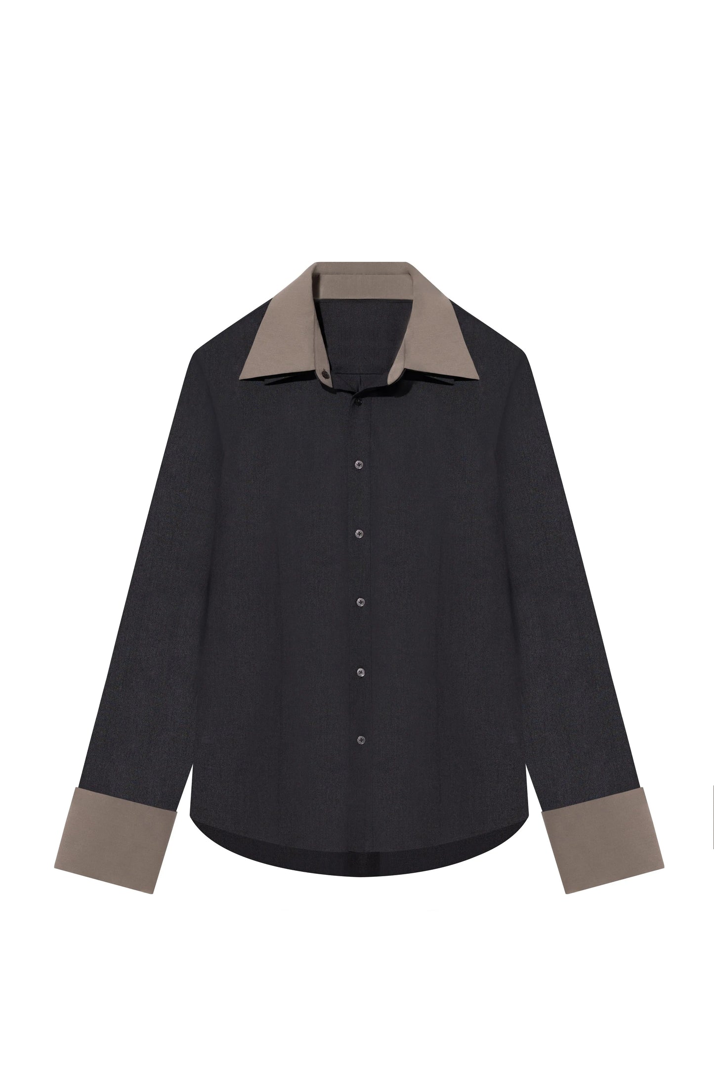 Long-Sleeve Shirt (Dark Heather/Khaki)