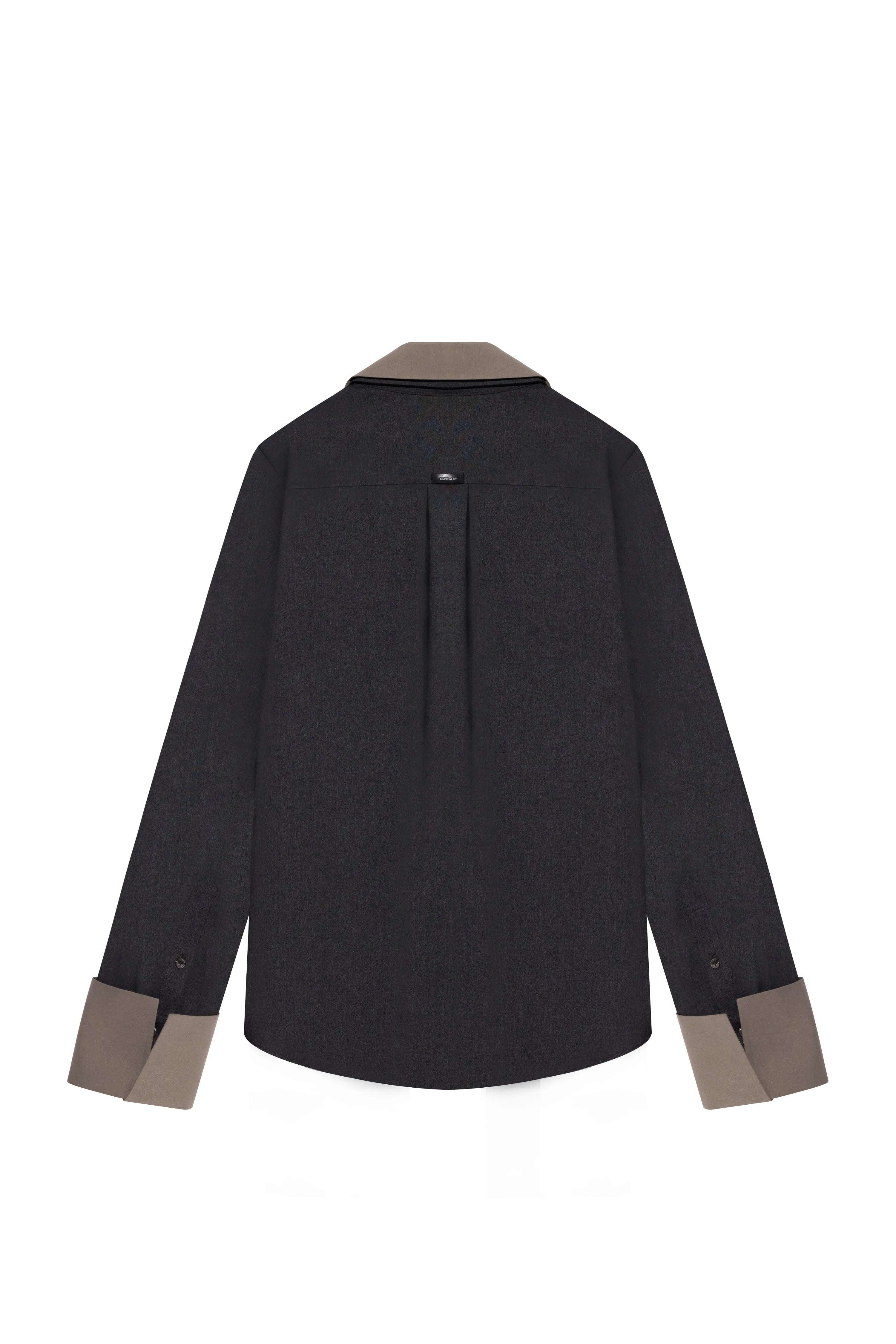 Long-Sleeve Shirt (Dark Heather/Khaki)
