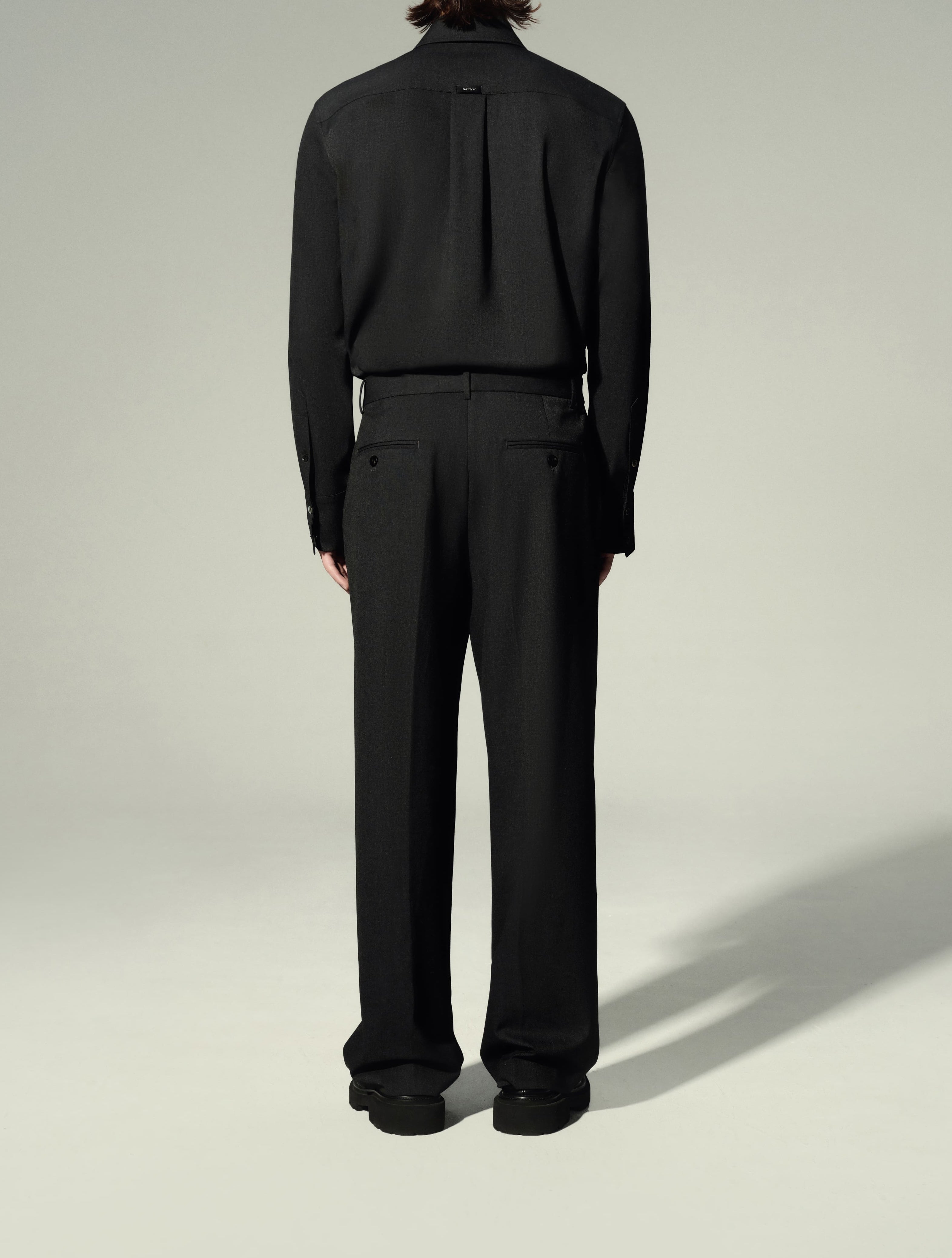 Long-Sleeve Shirt (Dark Heather/Khaki)