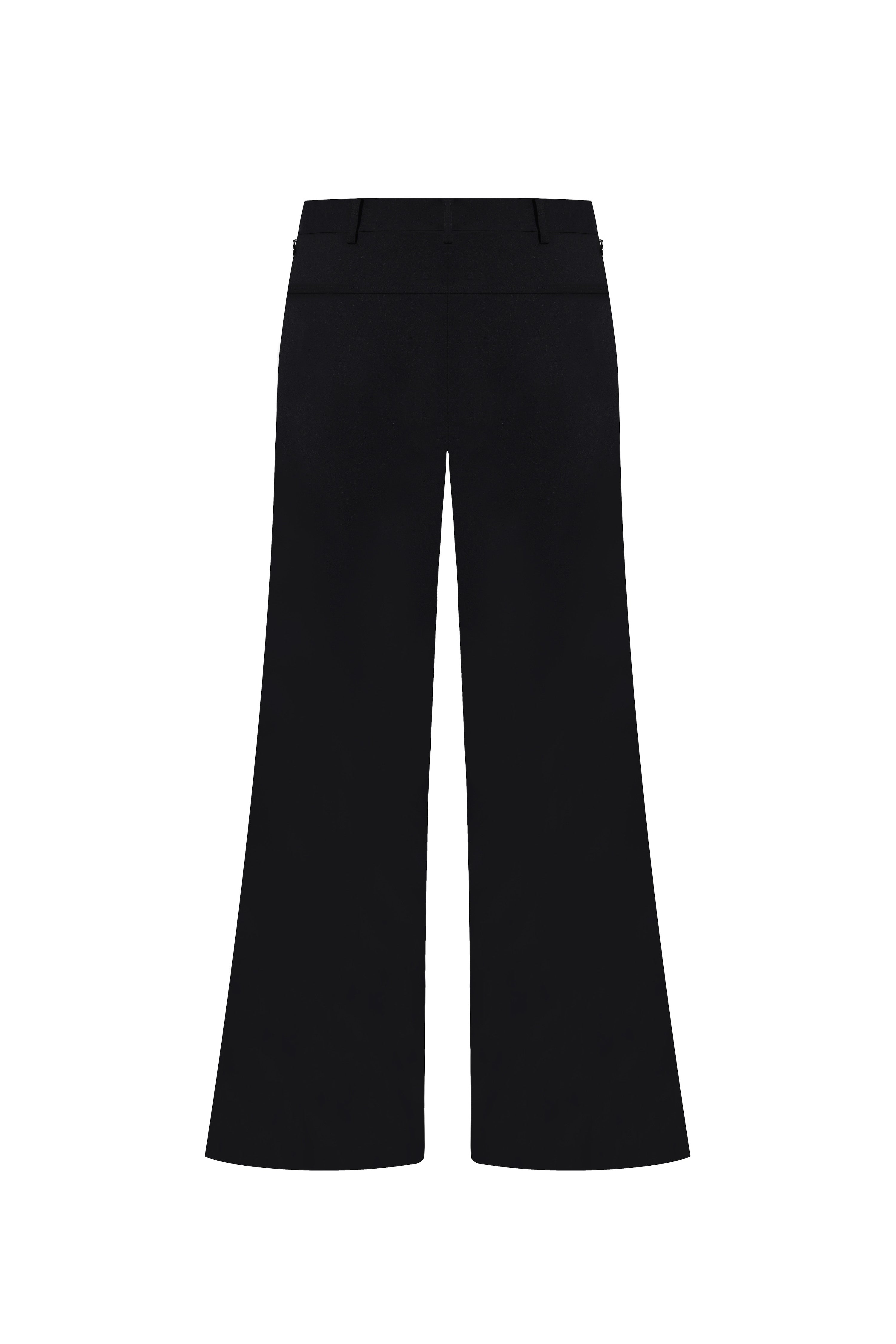 Low-Rise Flared Pants