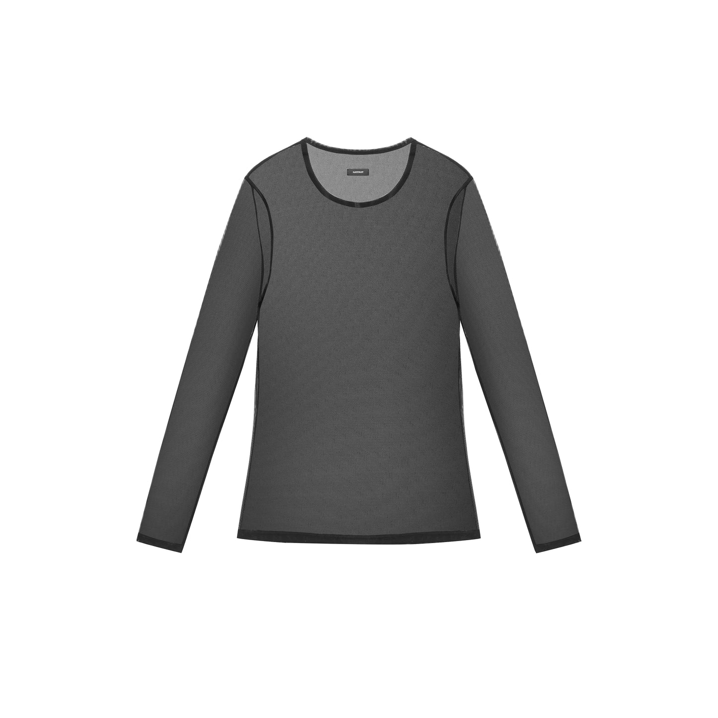 Lustrous Mesh Vest & Long Sleeve Top