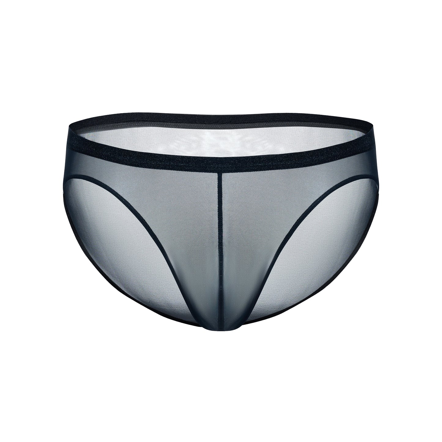 Lustrous Mesh Single-Layer Pouch Briefs