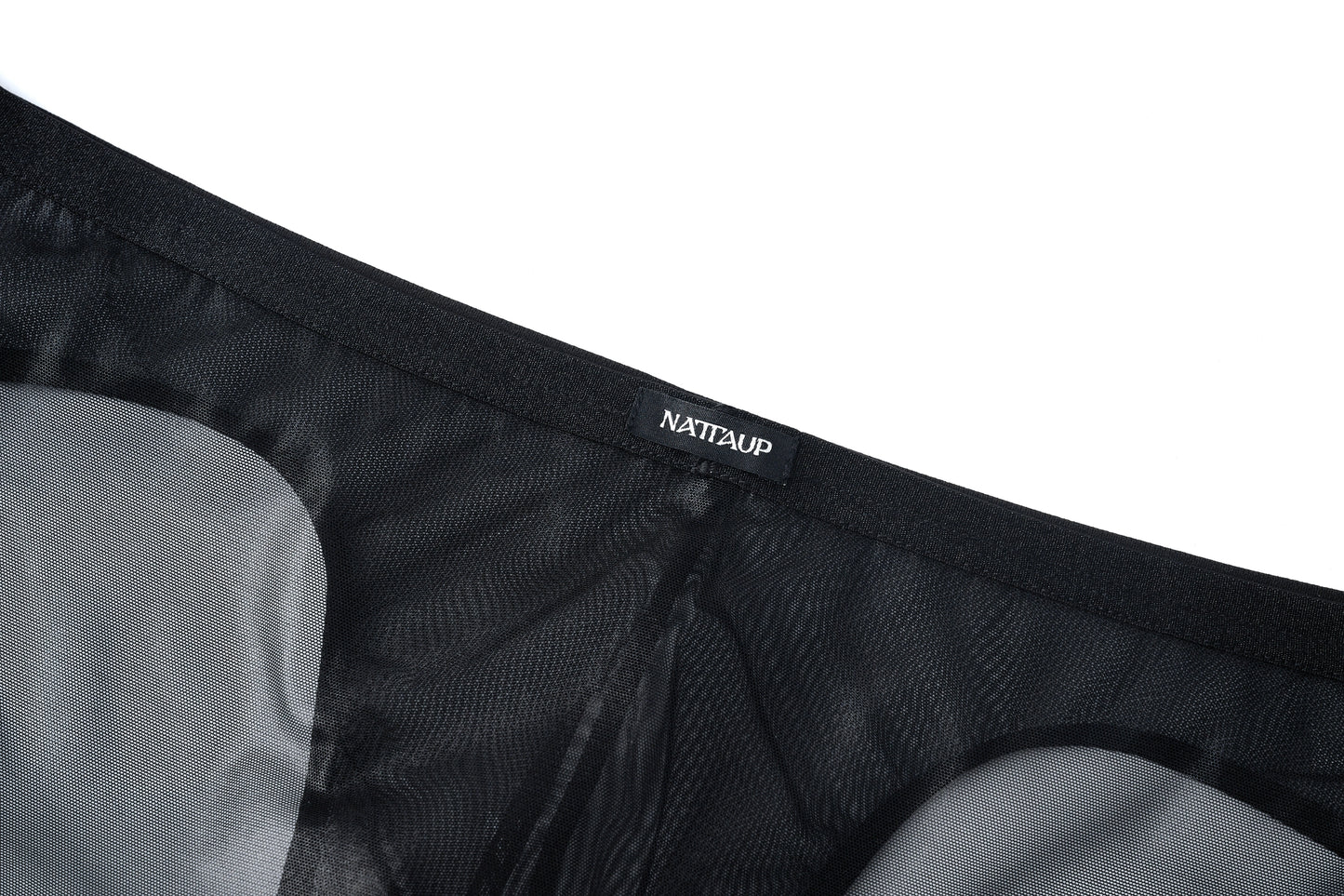 Lustrous Mesh Single-Layer Pouch Briefs
