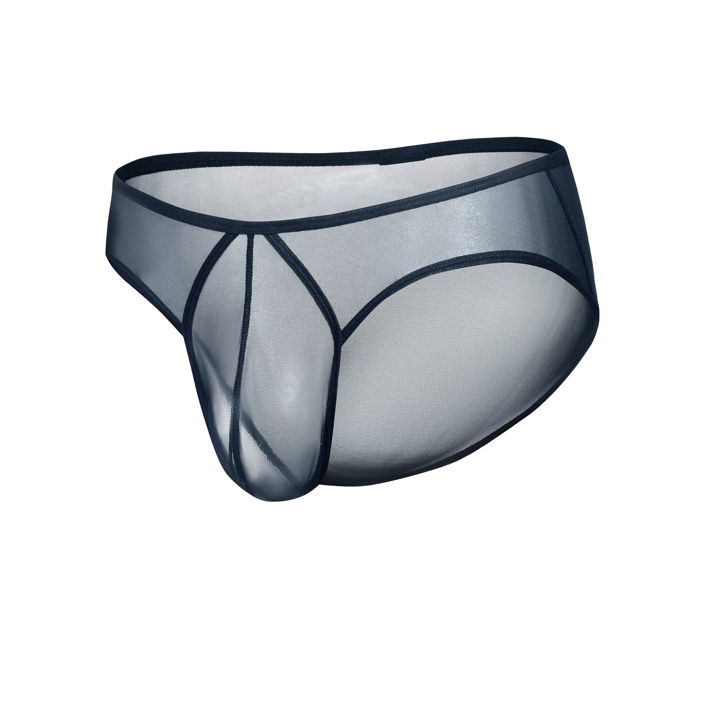 Lustrous Mesh Single-Layer U-Pouch Briefs*2