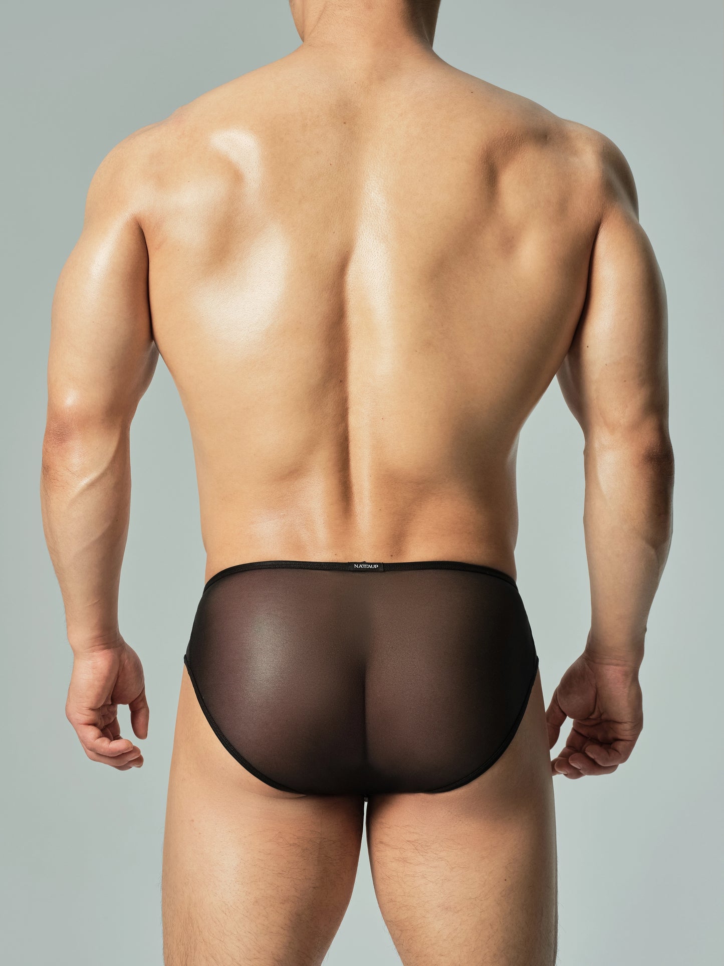 Lustrous Mesh Single-Layer U-Pouch Briefs*2