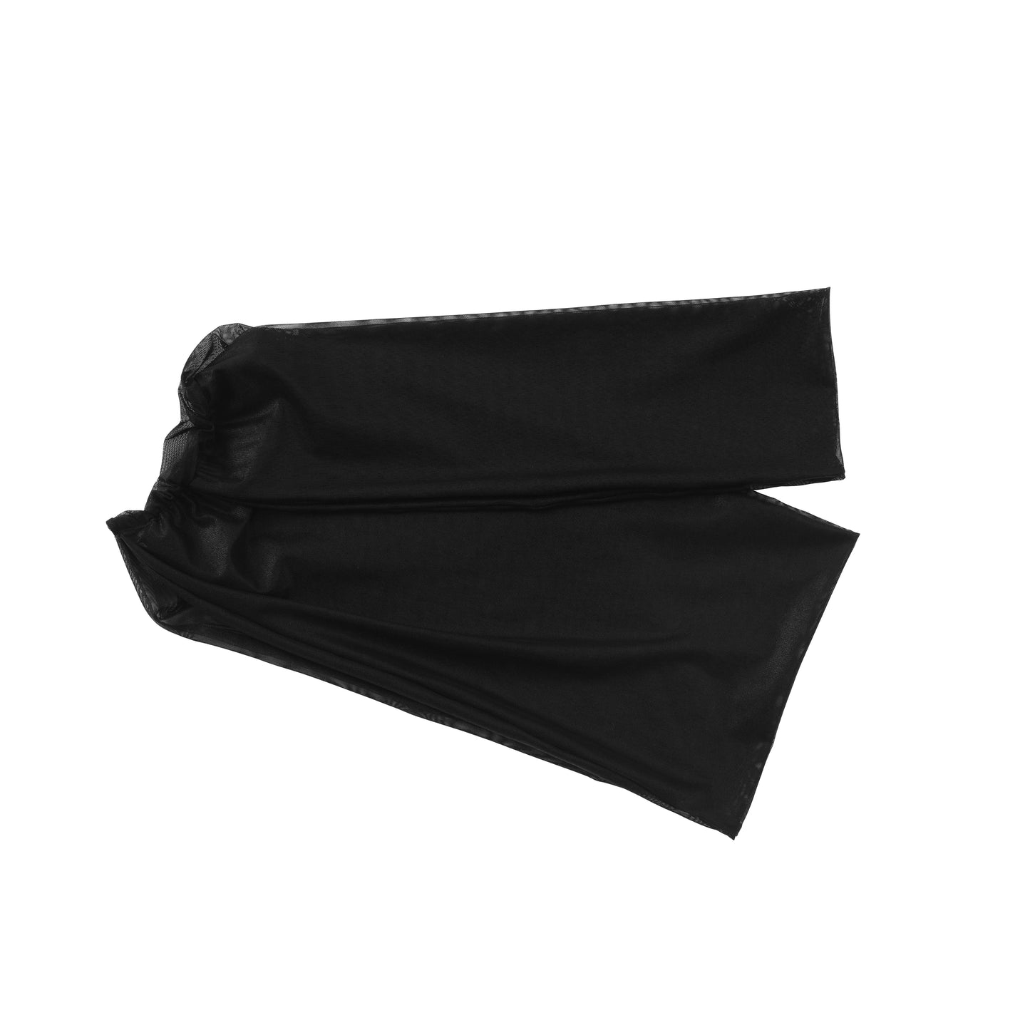 Lustrous Mesh Wrap Shoulder Accessory & Faux Leather Belt