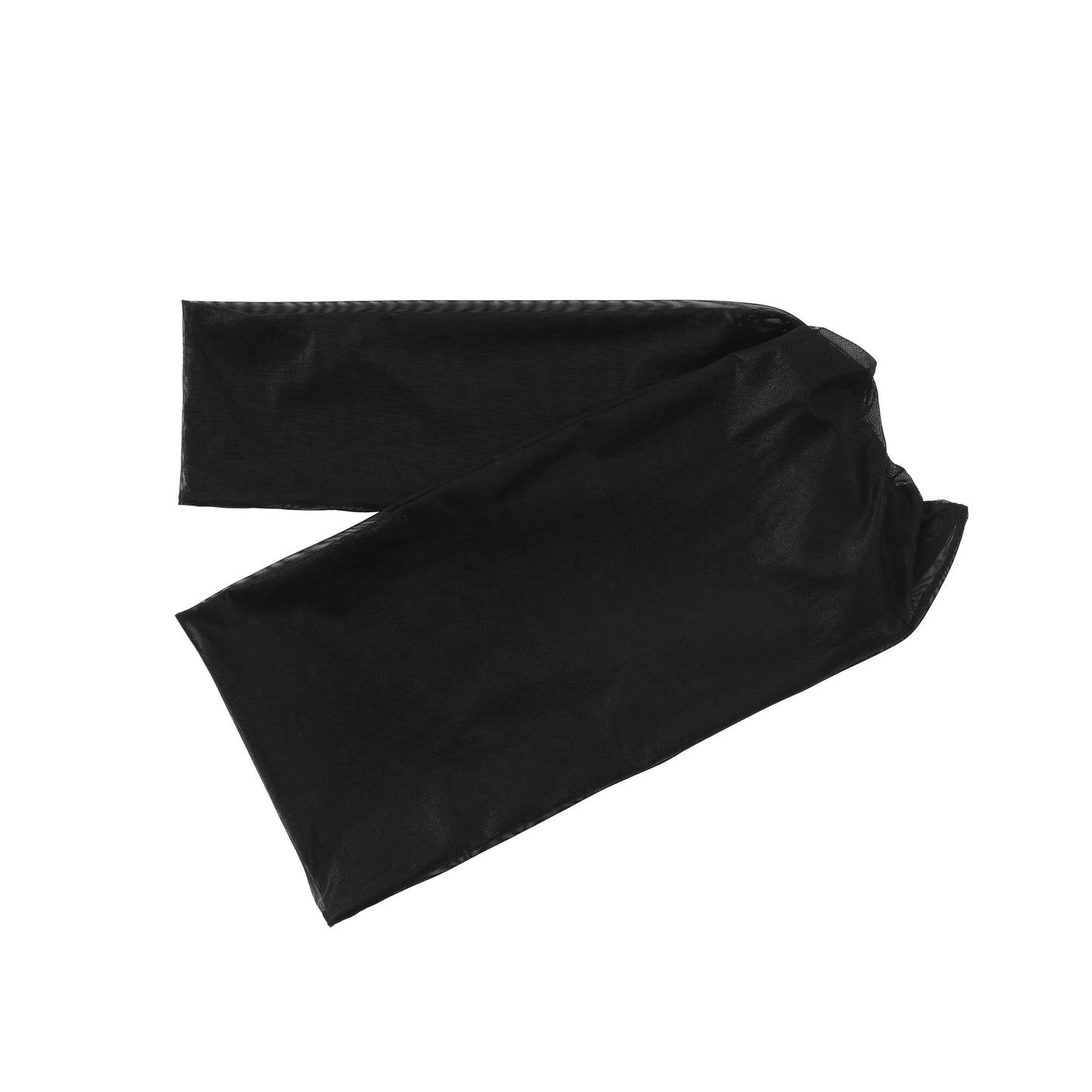 Lustrous Mesh Wrap Shoulder Accessory & Faux Leather Belt