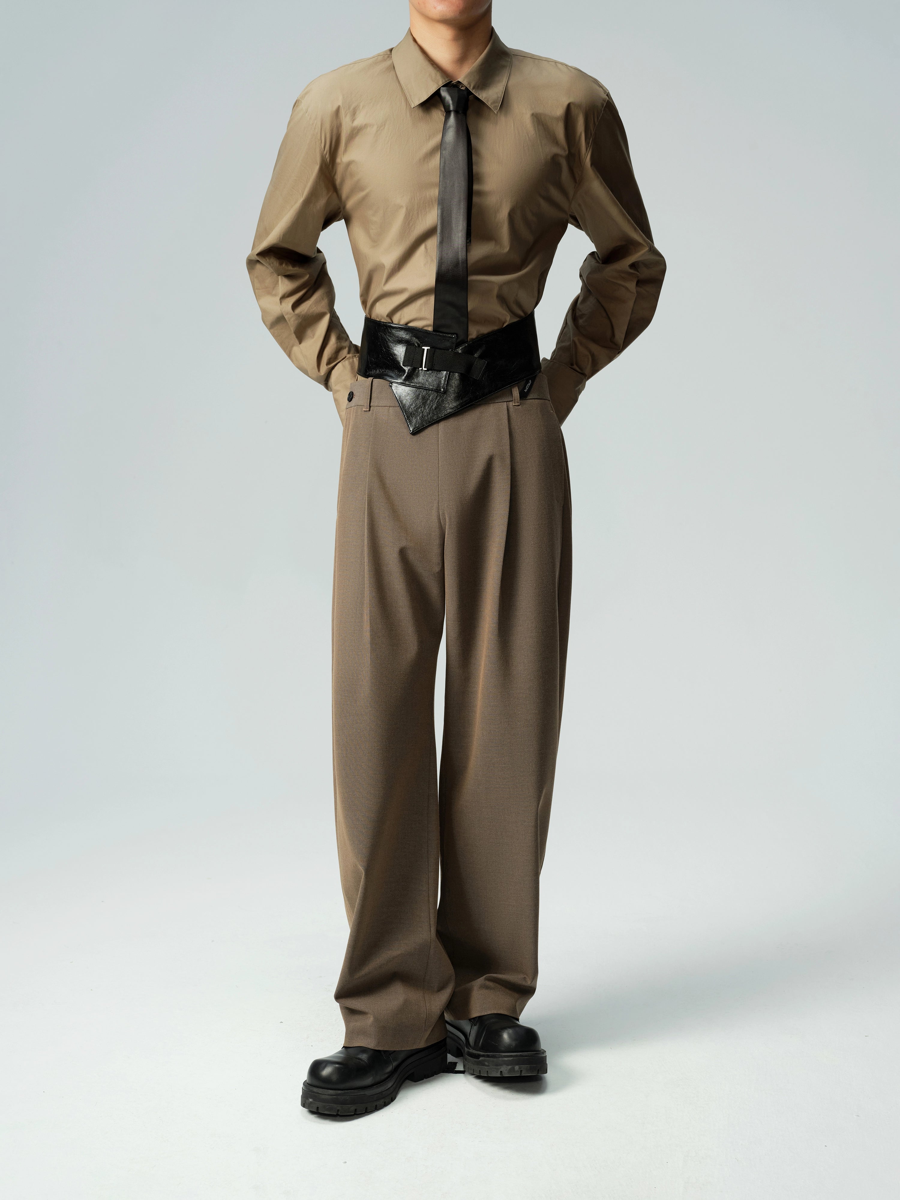 Lace Up Asymmetric Cincher - W&M