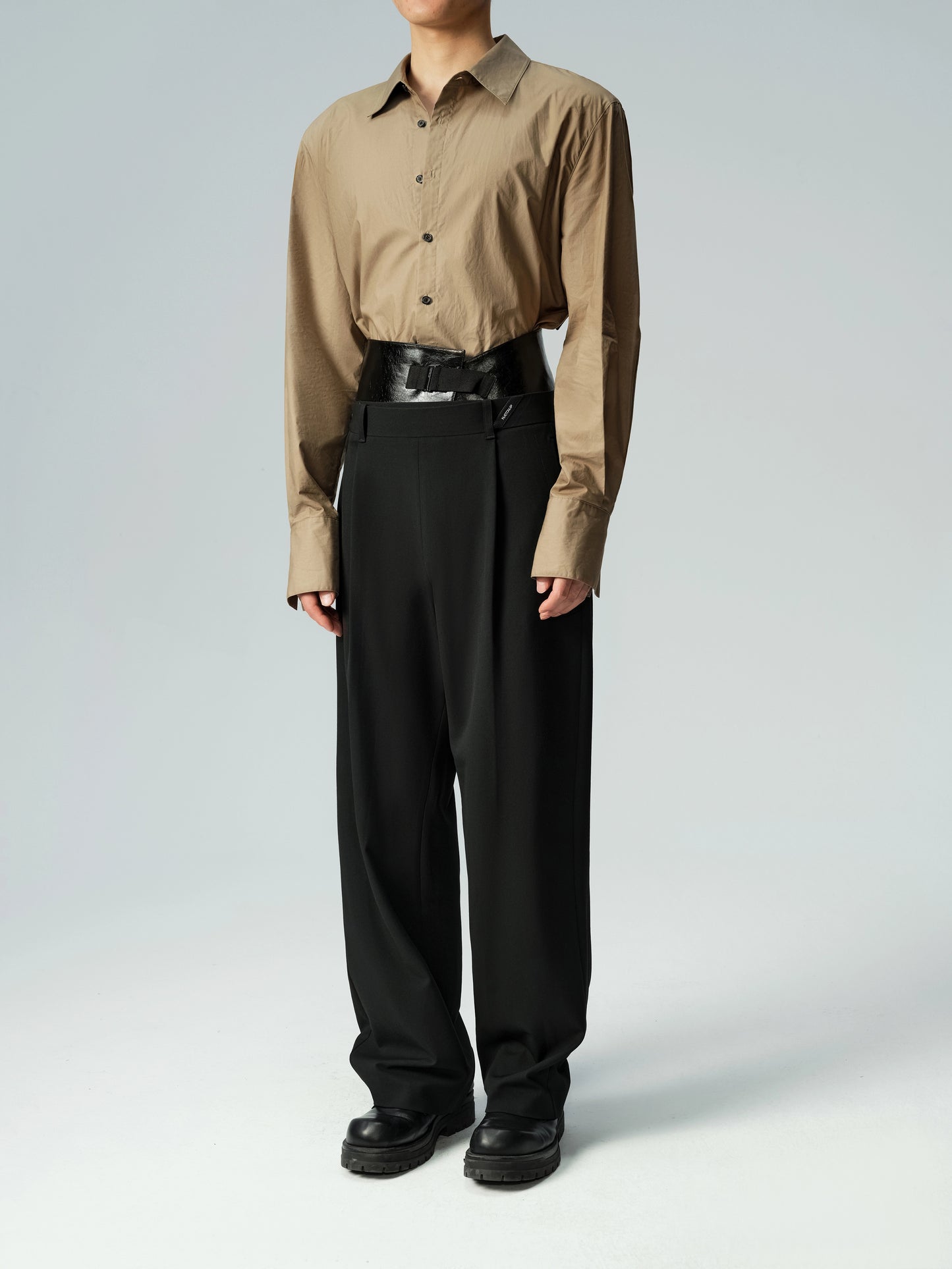 Lace Up Asymmetric Cincher - W&M