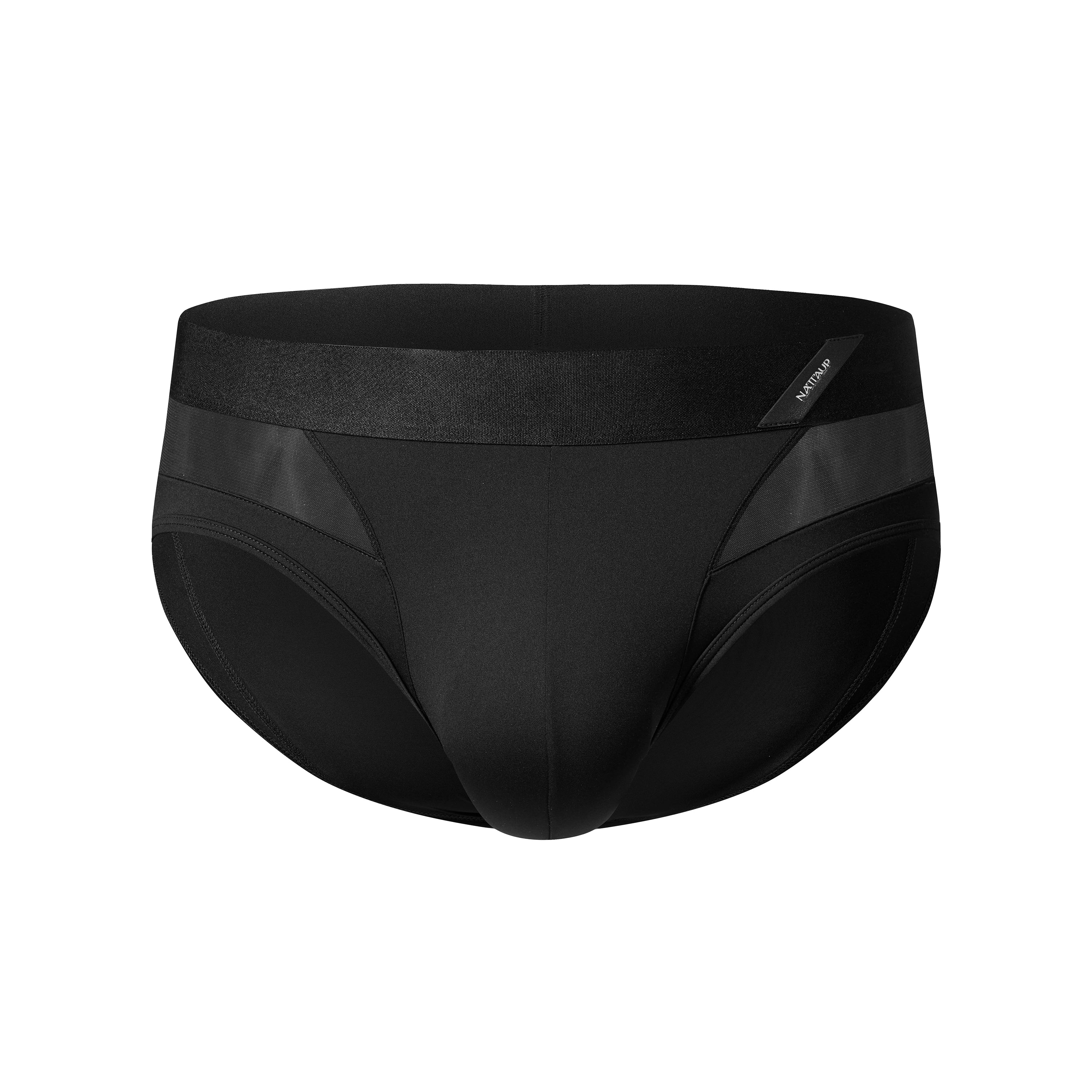 Diagonal Logo Mesh Panel Brief