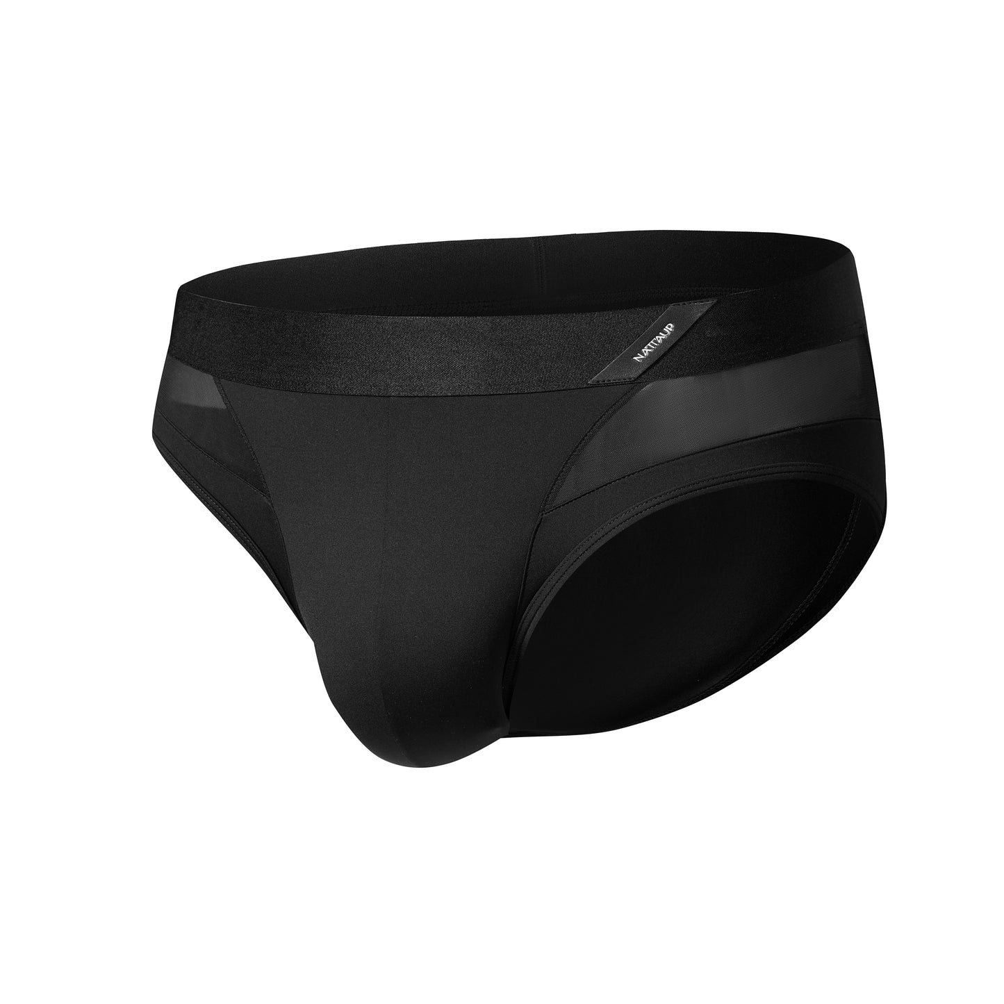 Diagonal Logo Mesh Panel Brief