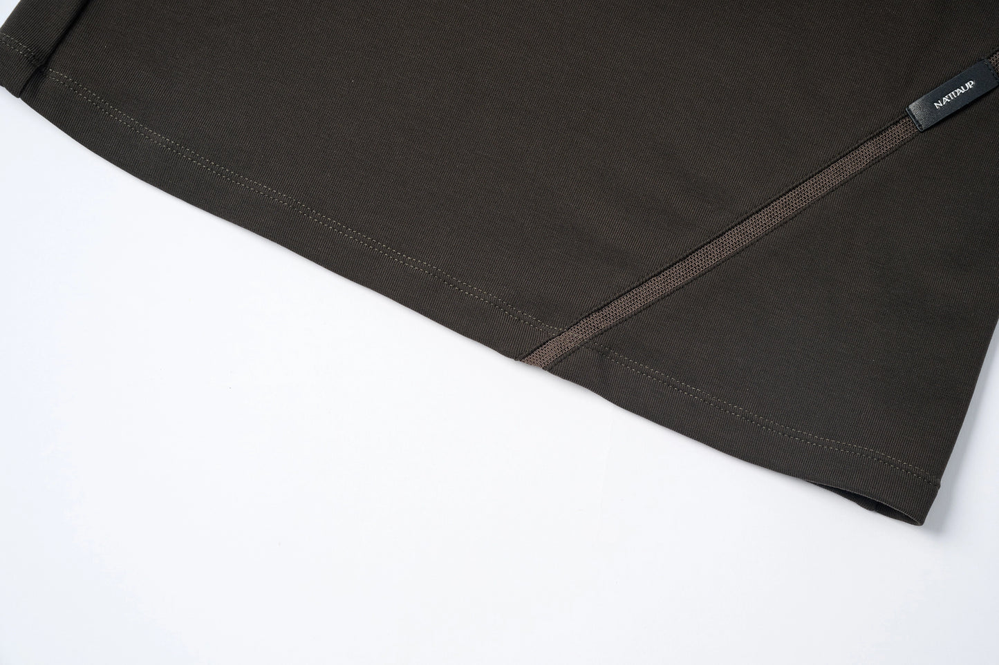 Mesh Panel Long Sleeve Top