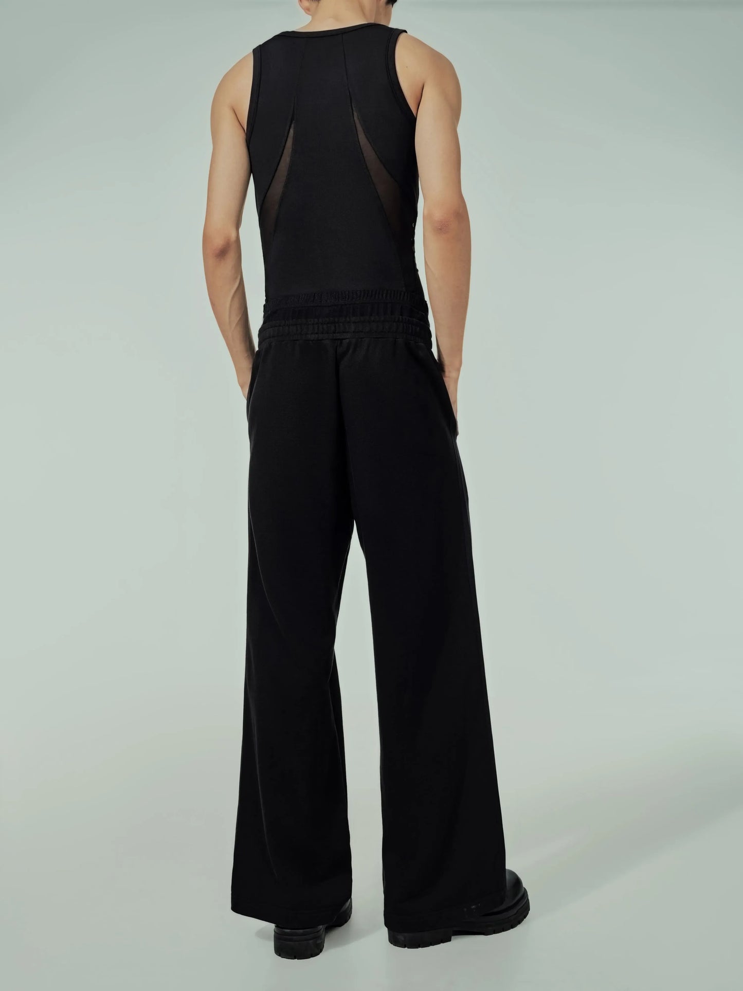 Mesh Panel Sport Vest（Black）