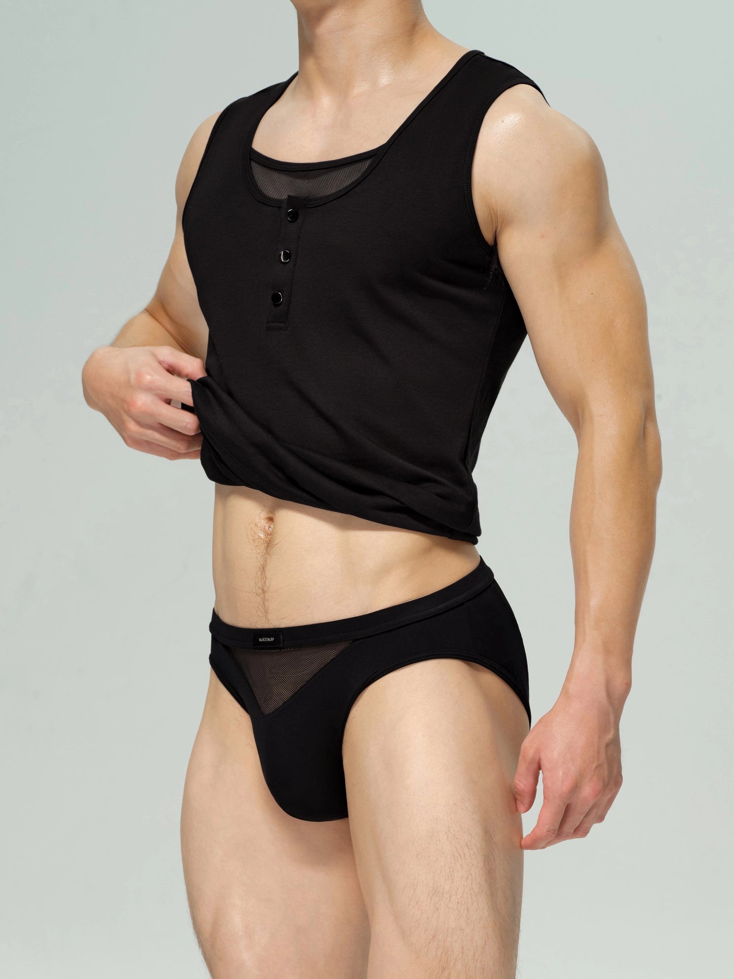 Mesh Paneled Low Rise Brief