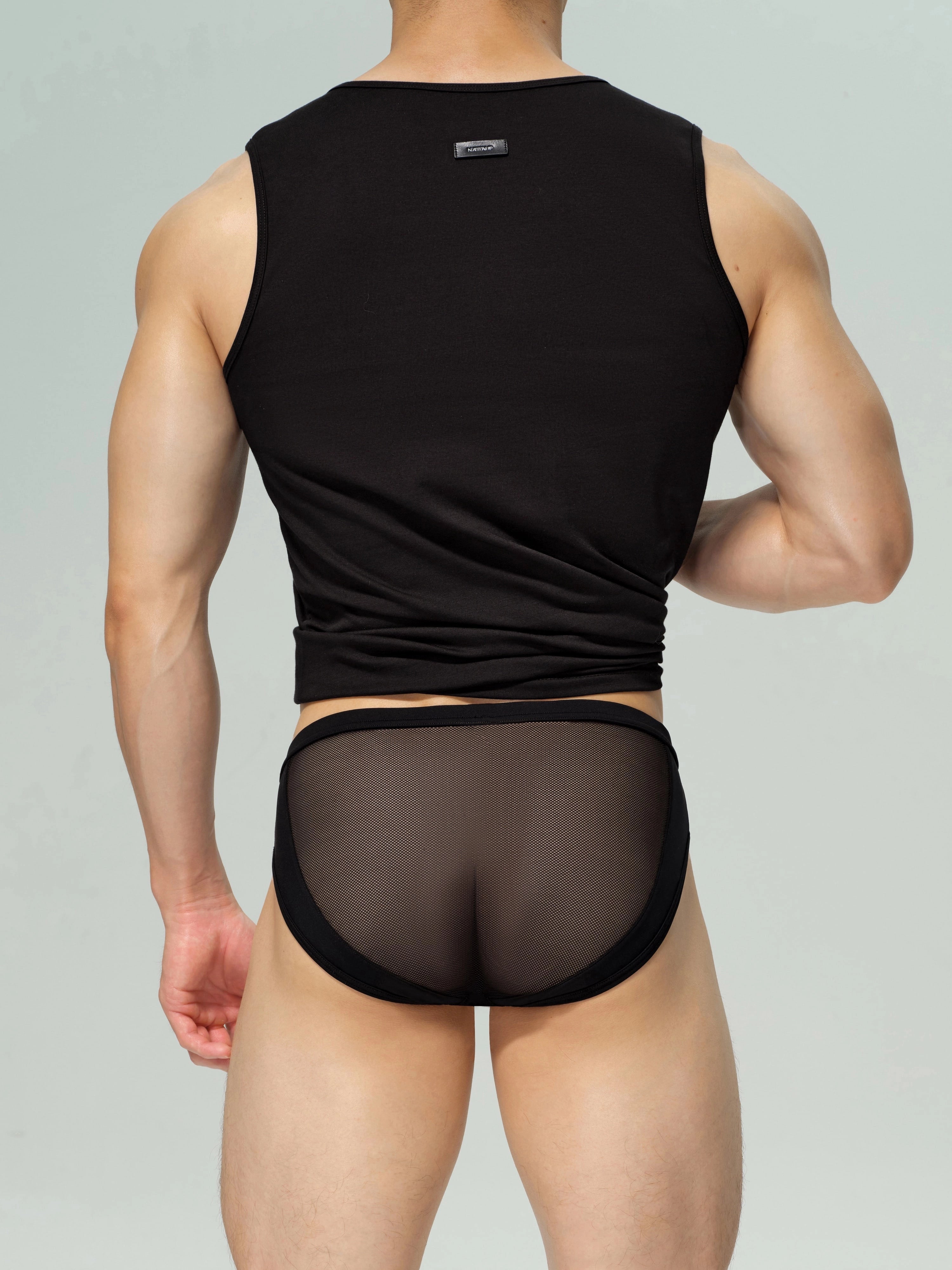 Mesh Paneled Low Rise Brief