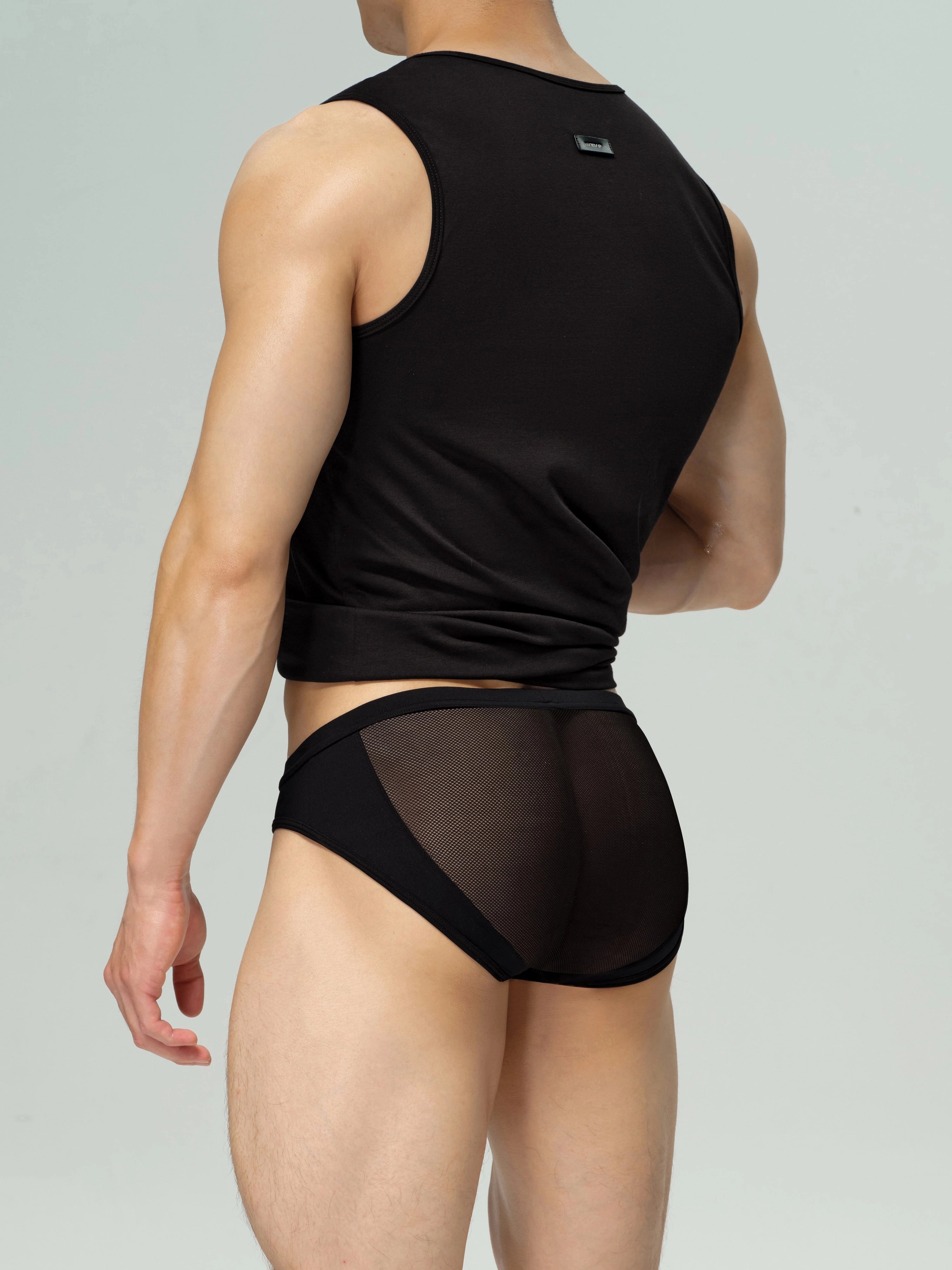 Mesh Paneled Low Rise Brief