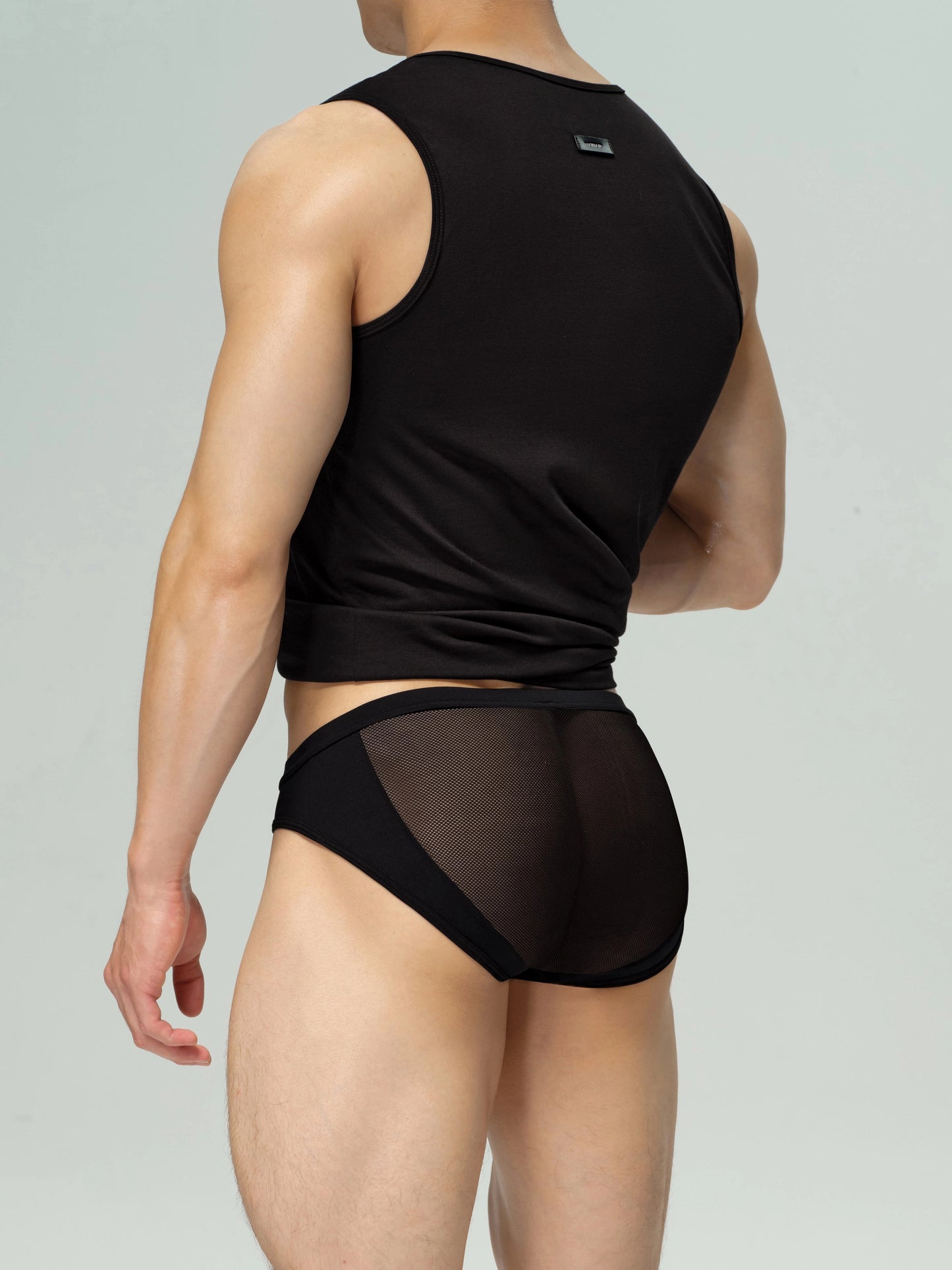 Mesh Paneled Low Rise Brief