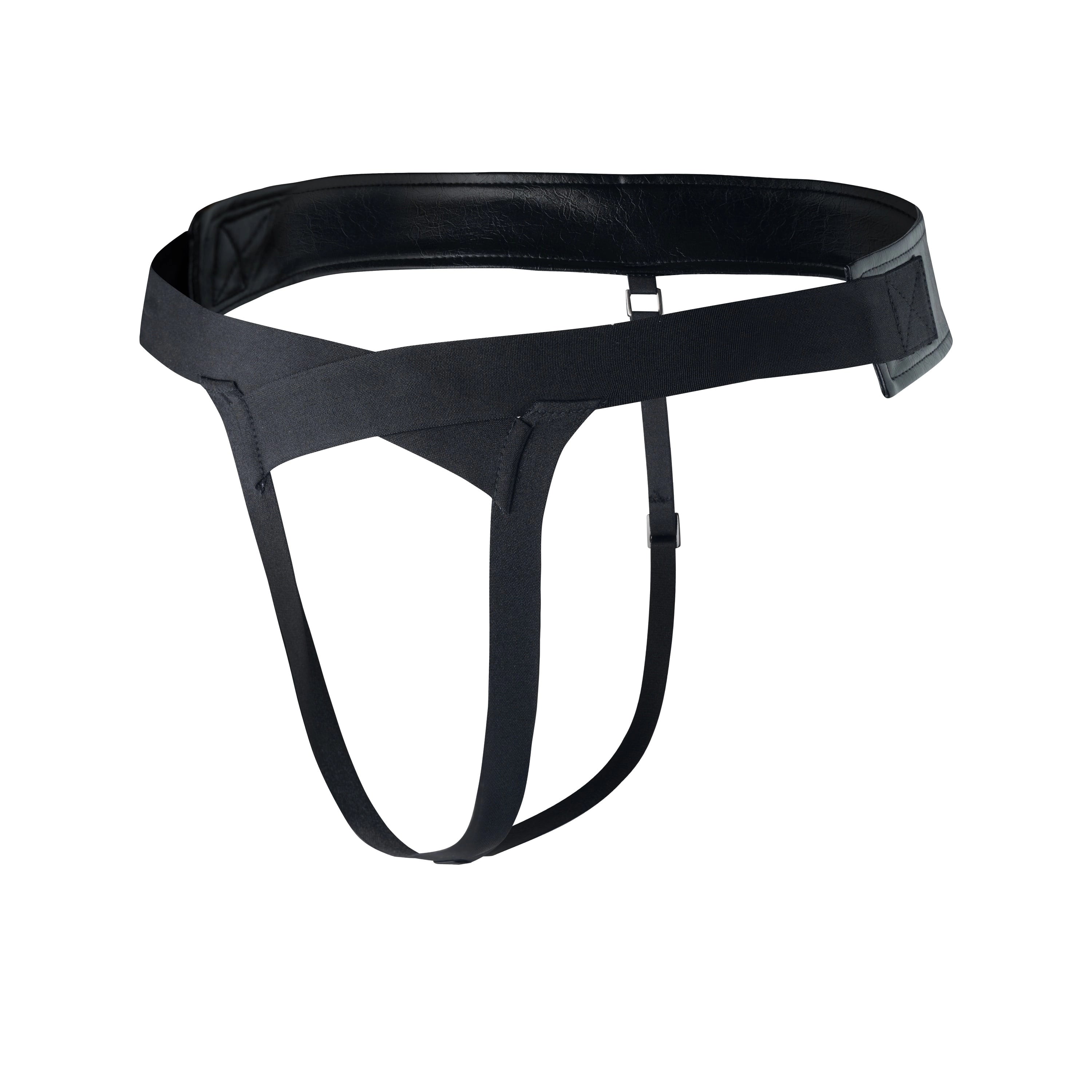 Mesh Paneled Low Rise Brief & Cross Front Thong Belt