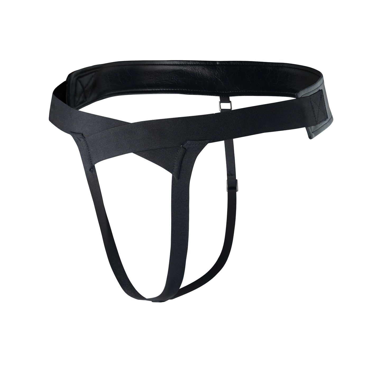 Mesh Paneled Low Rise Brief & Cross Front Thong Belt