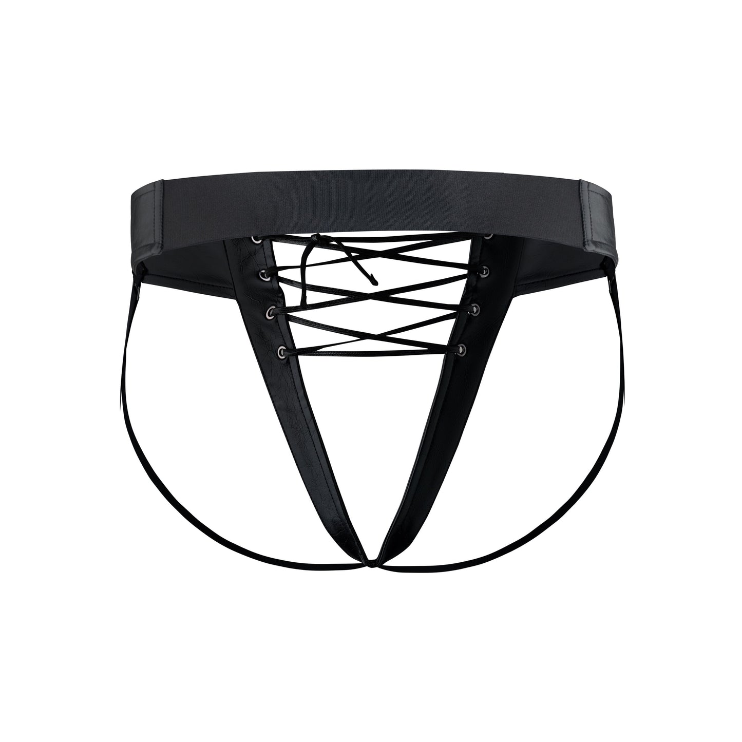 Mesh Paneled Low Rise Brief & Laced Jockstrap Belt