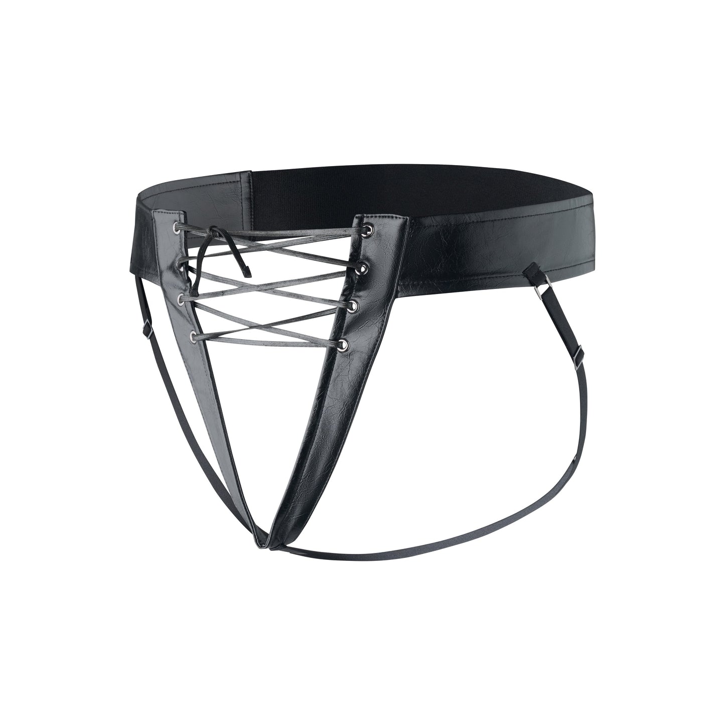 Mesh Paneled Low Rise Brief & Laced Jockstrap Belt