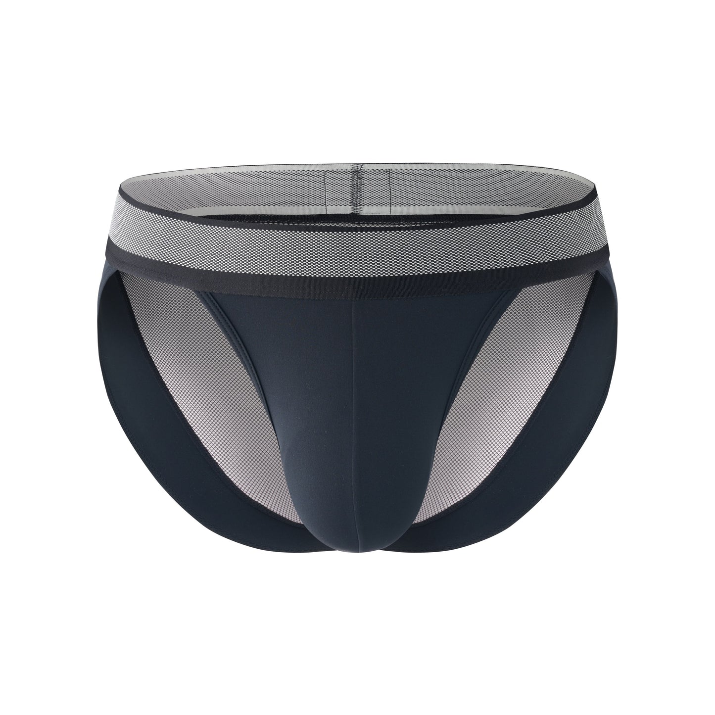 Mesh Patterned Wide Belt Brief