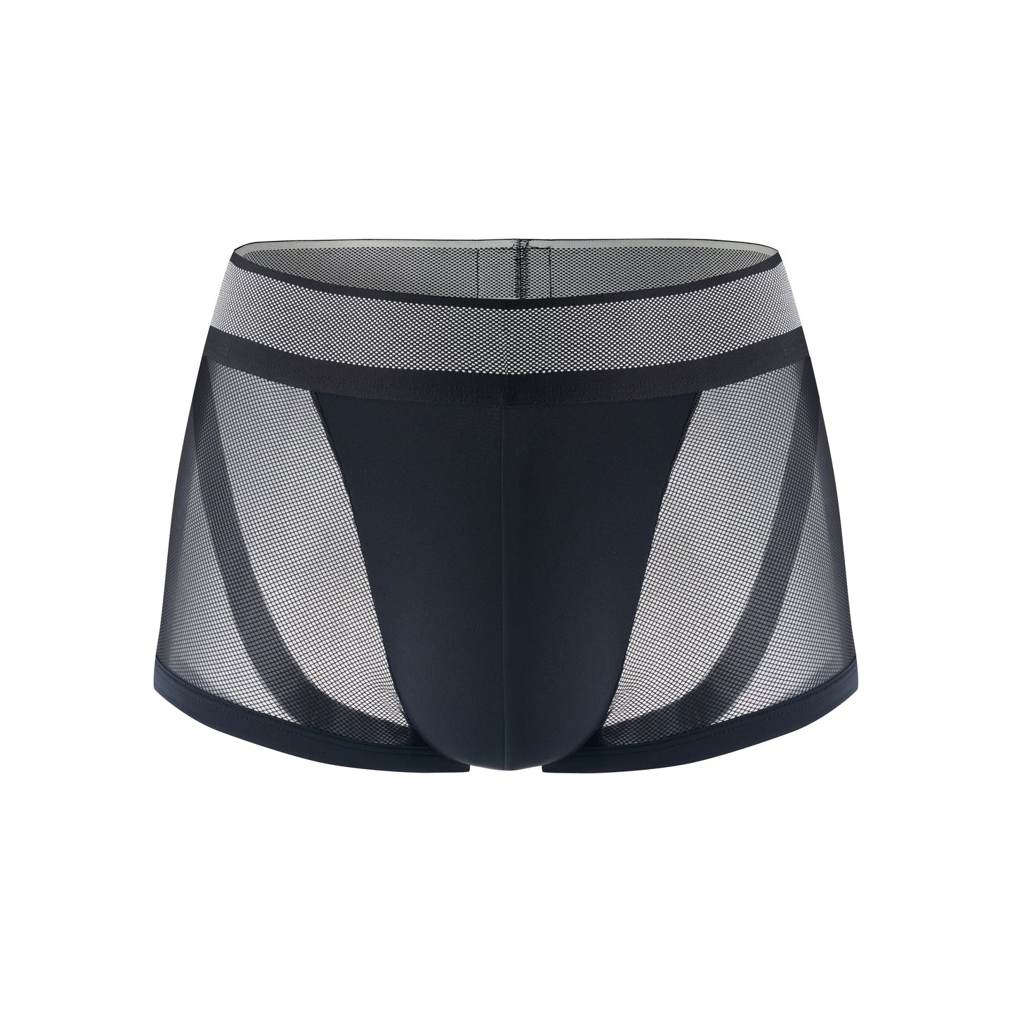 Mesh Patterned Wide Belt Trunk