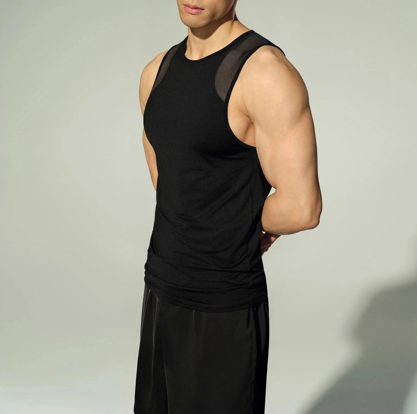 Mesh Sports Vest (Black)