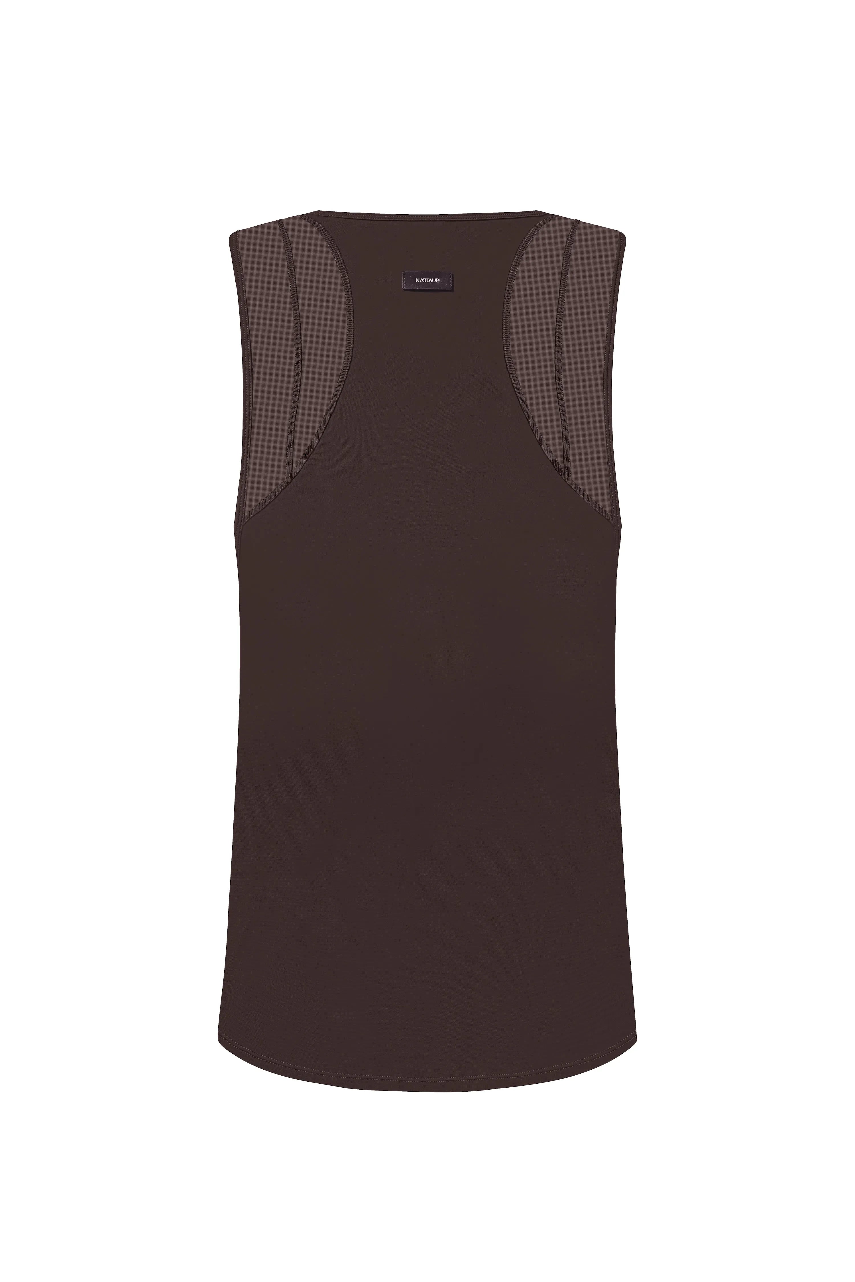 Mesh Sports Vest (Dark Brown)