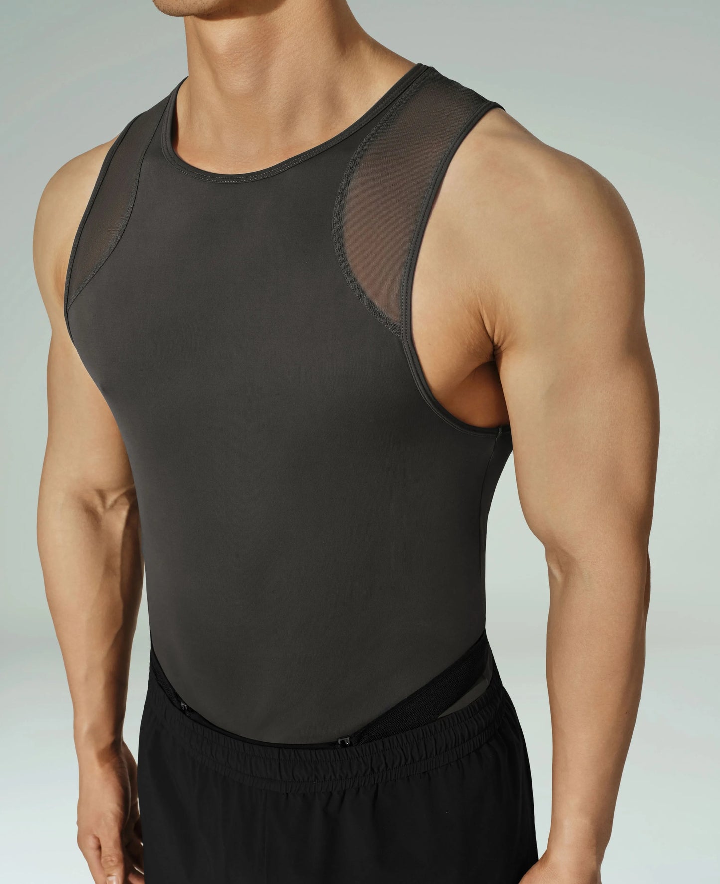 Mesh Sports Vest (Dusk Grey)