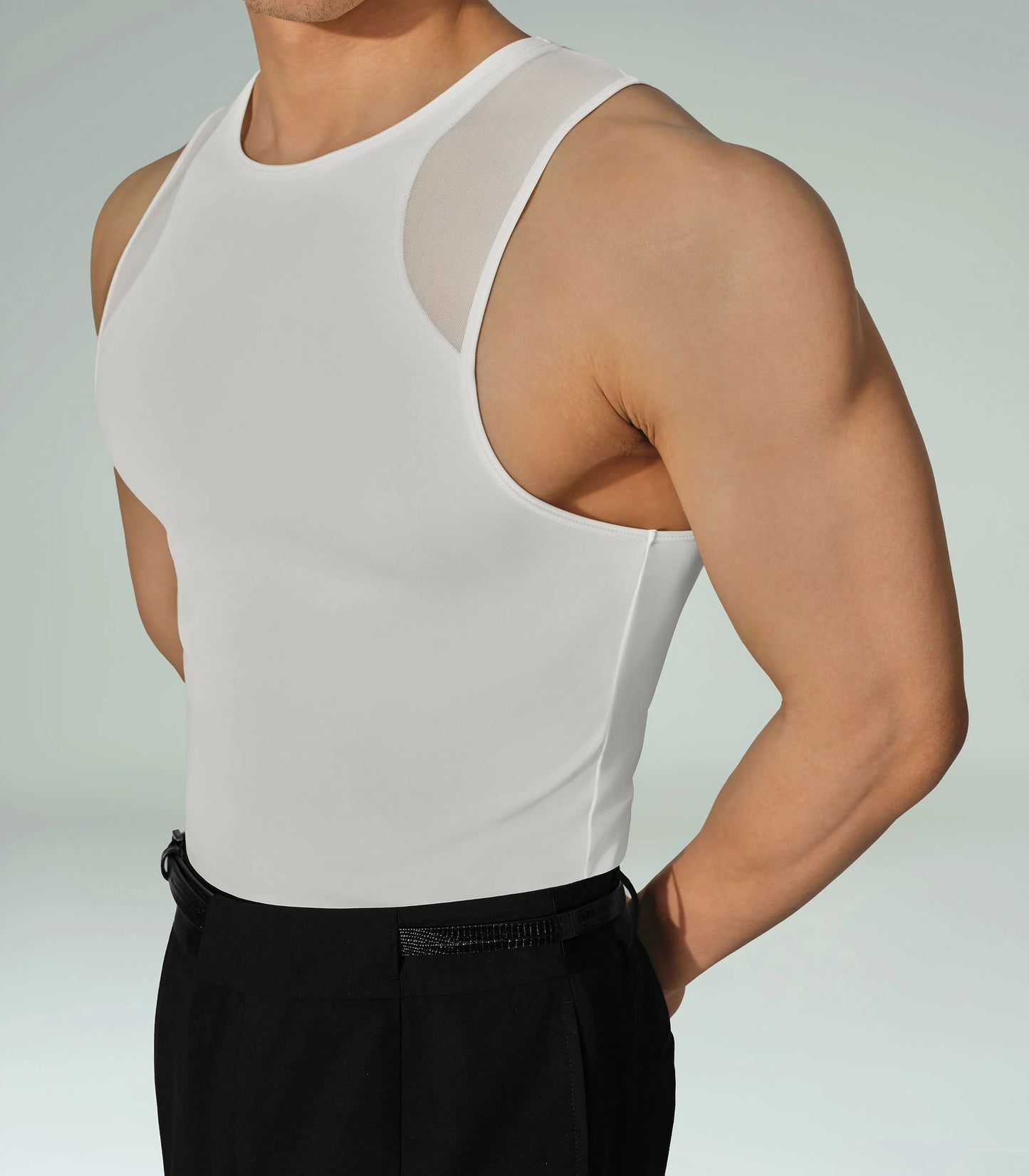 Mesh Sports Vest (White)