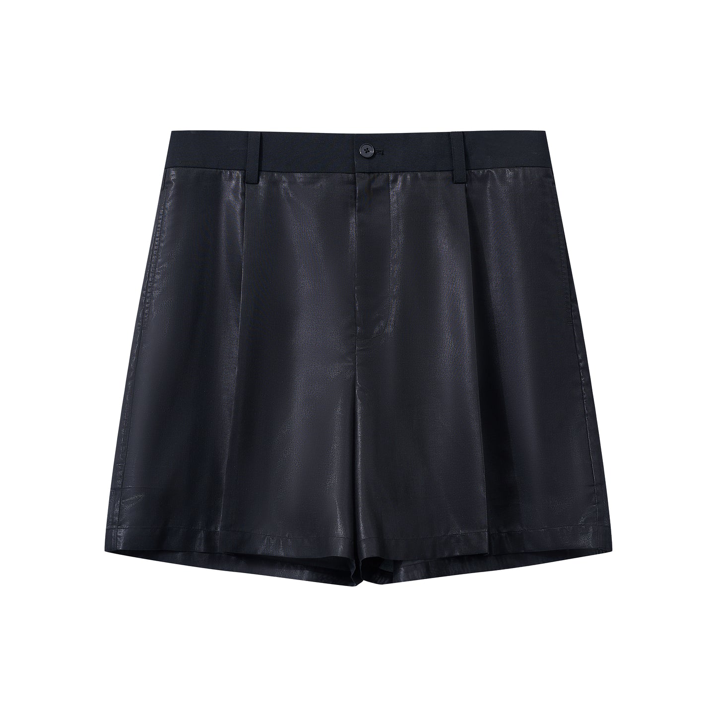 Mesh & Faux Leather Short