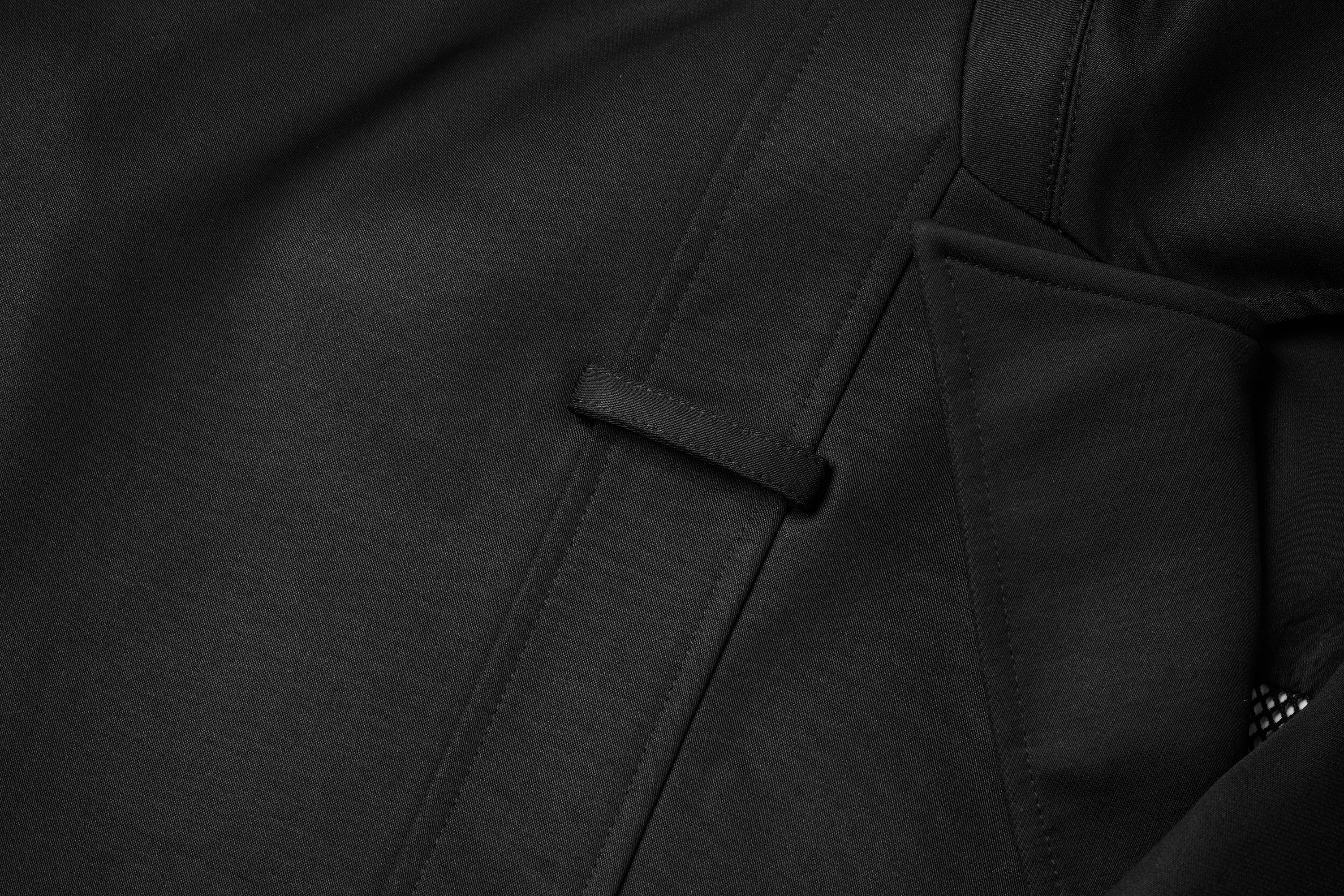 Mesh Belt Multi-Panel Short Jacket