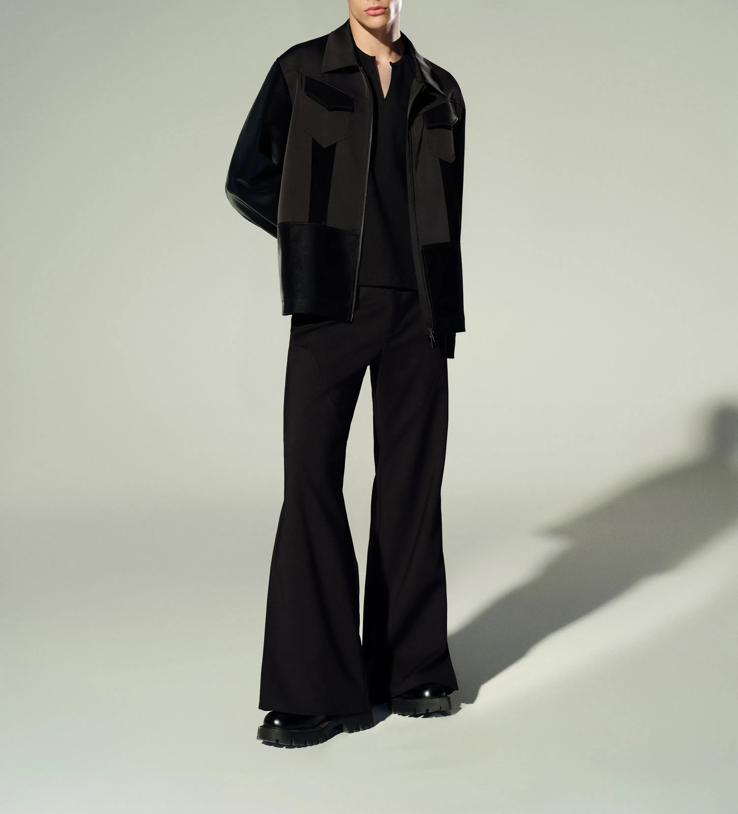 Mid-Rise Flared Pants