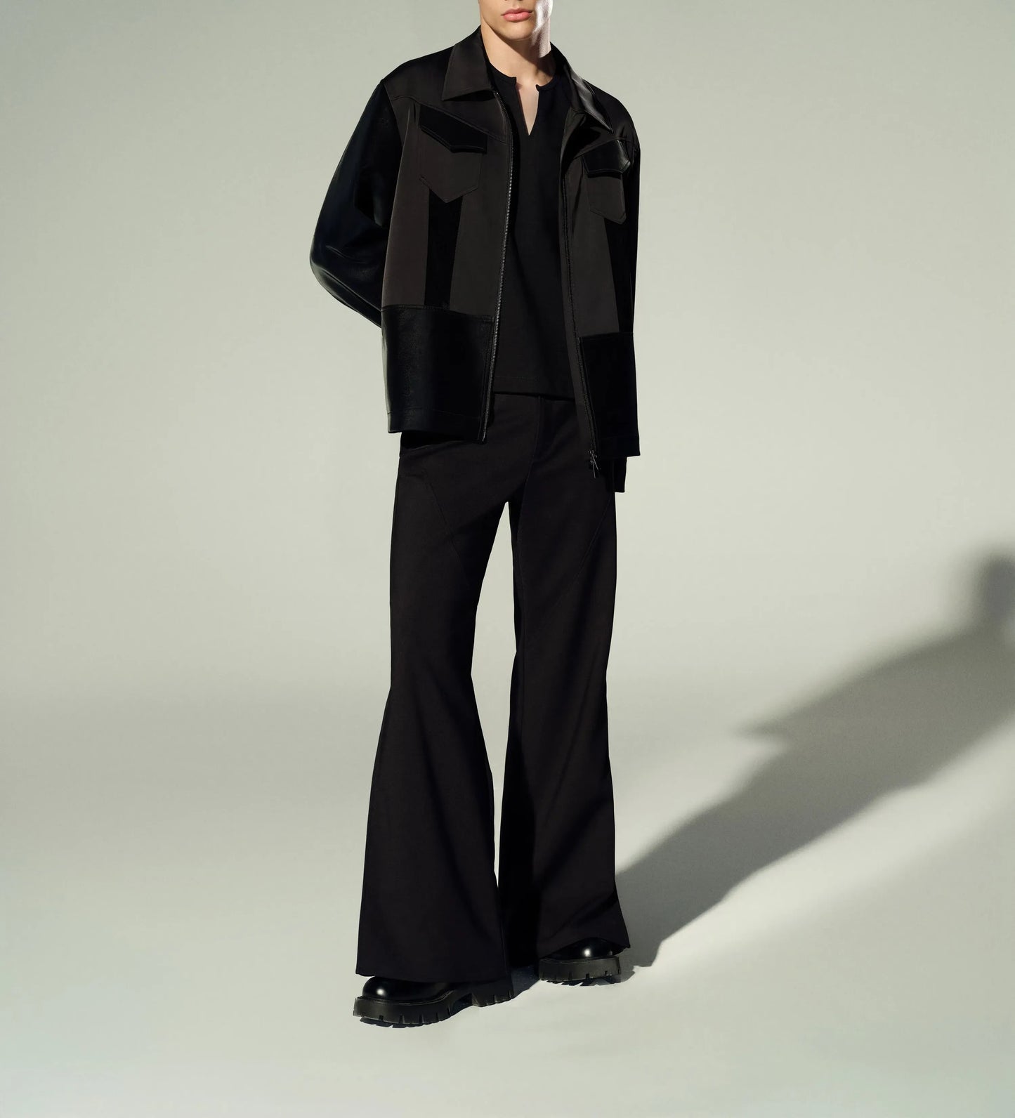 Mid-Rise Flared Pants