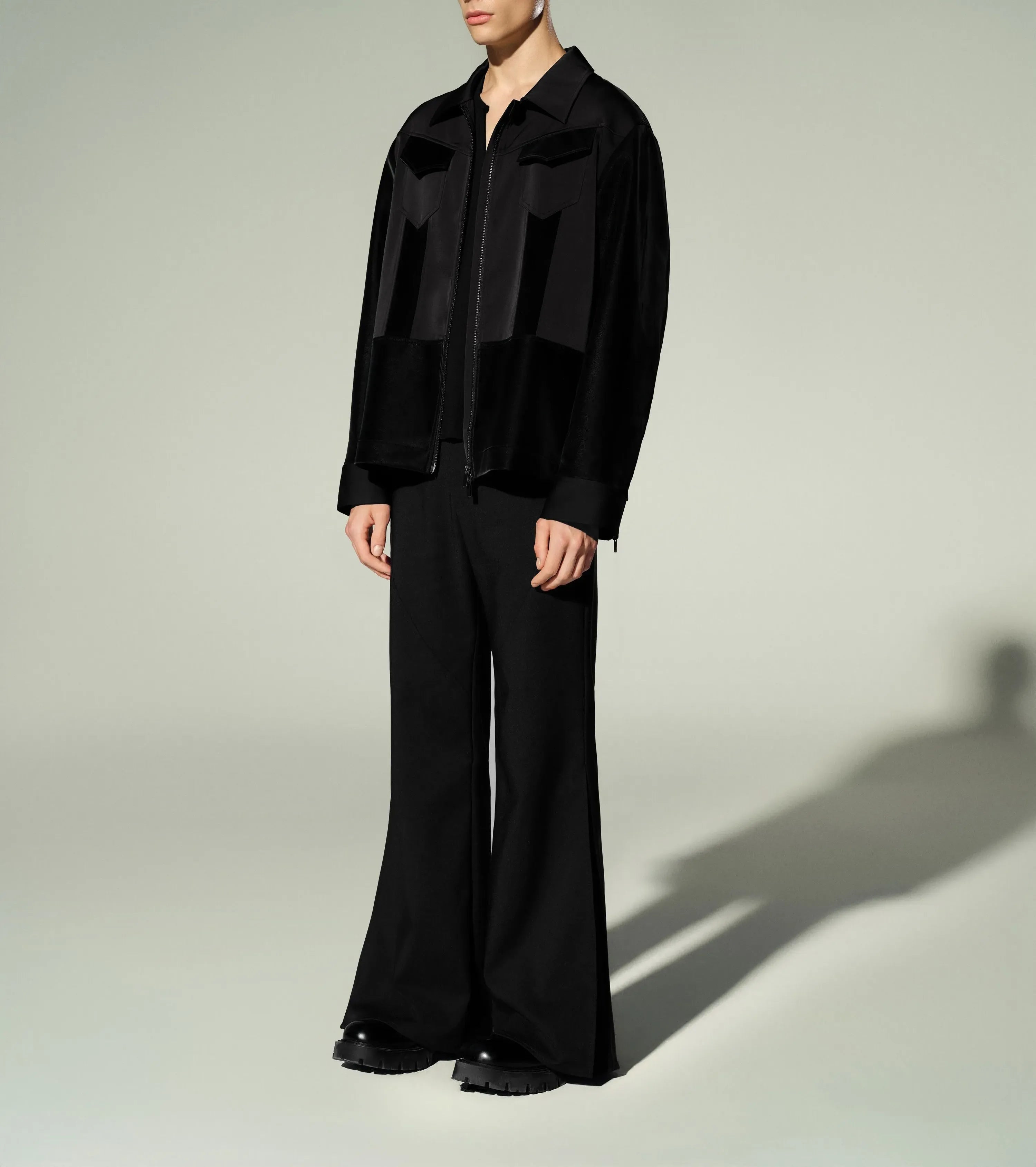 Mid-Rise Flared Pants